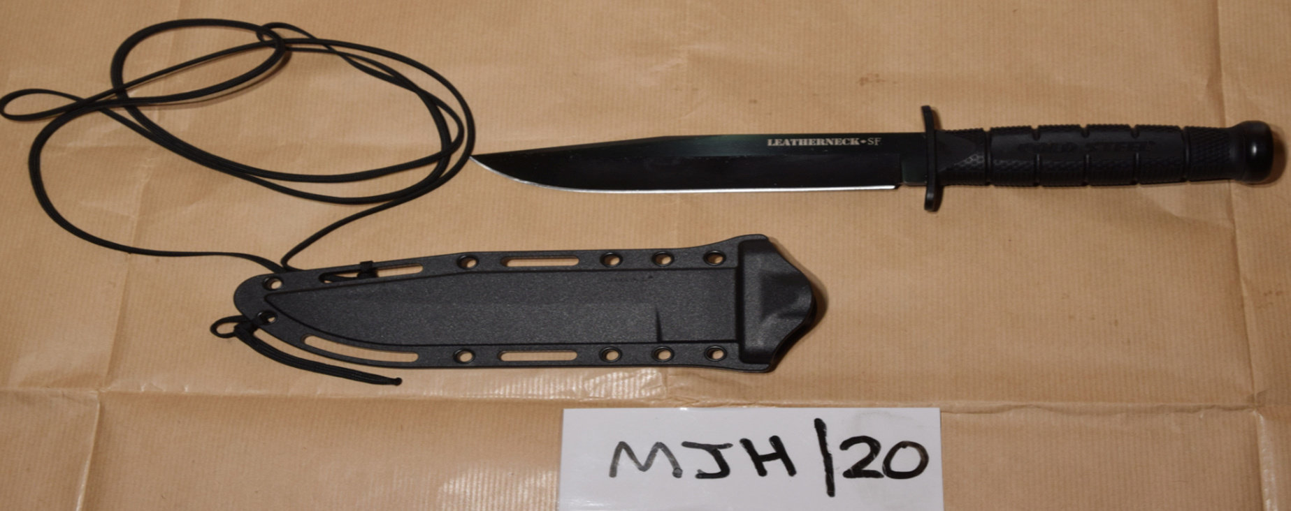 <strong>A knife presented as evidence in the terrorism trial of Madihah Taheer and Ummariyat Mirza at Woolwich Crown Court</strong>
