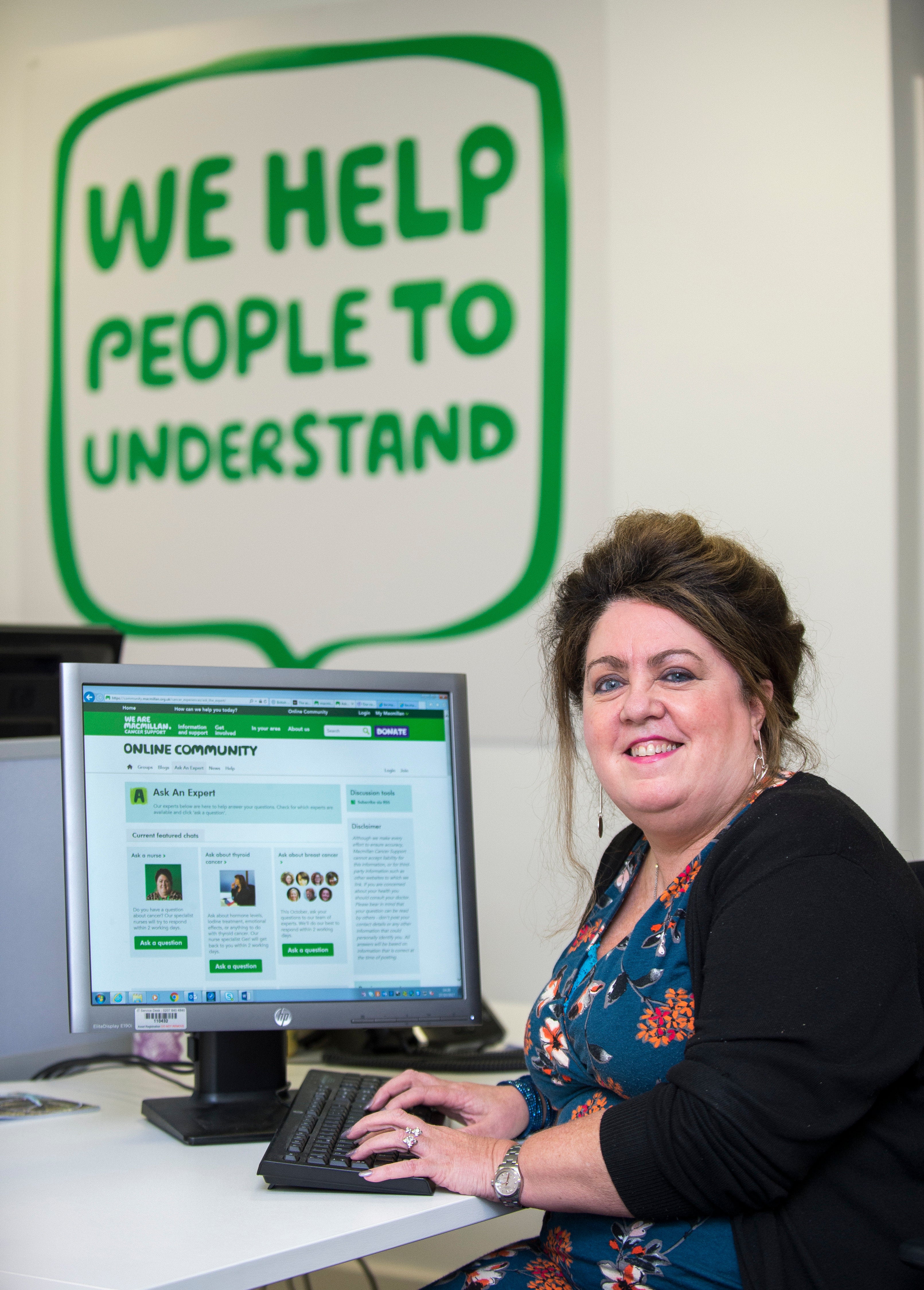 Macmillan's new digital nurse specialist Ellen McPake