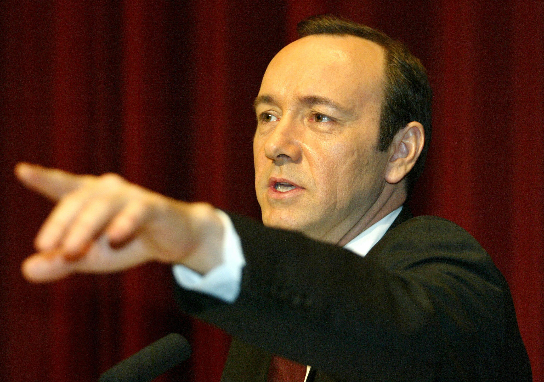 <strong>Spacey in 2003, shortly before his Old Vic role was announced&nbsp;</strong>