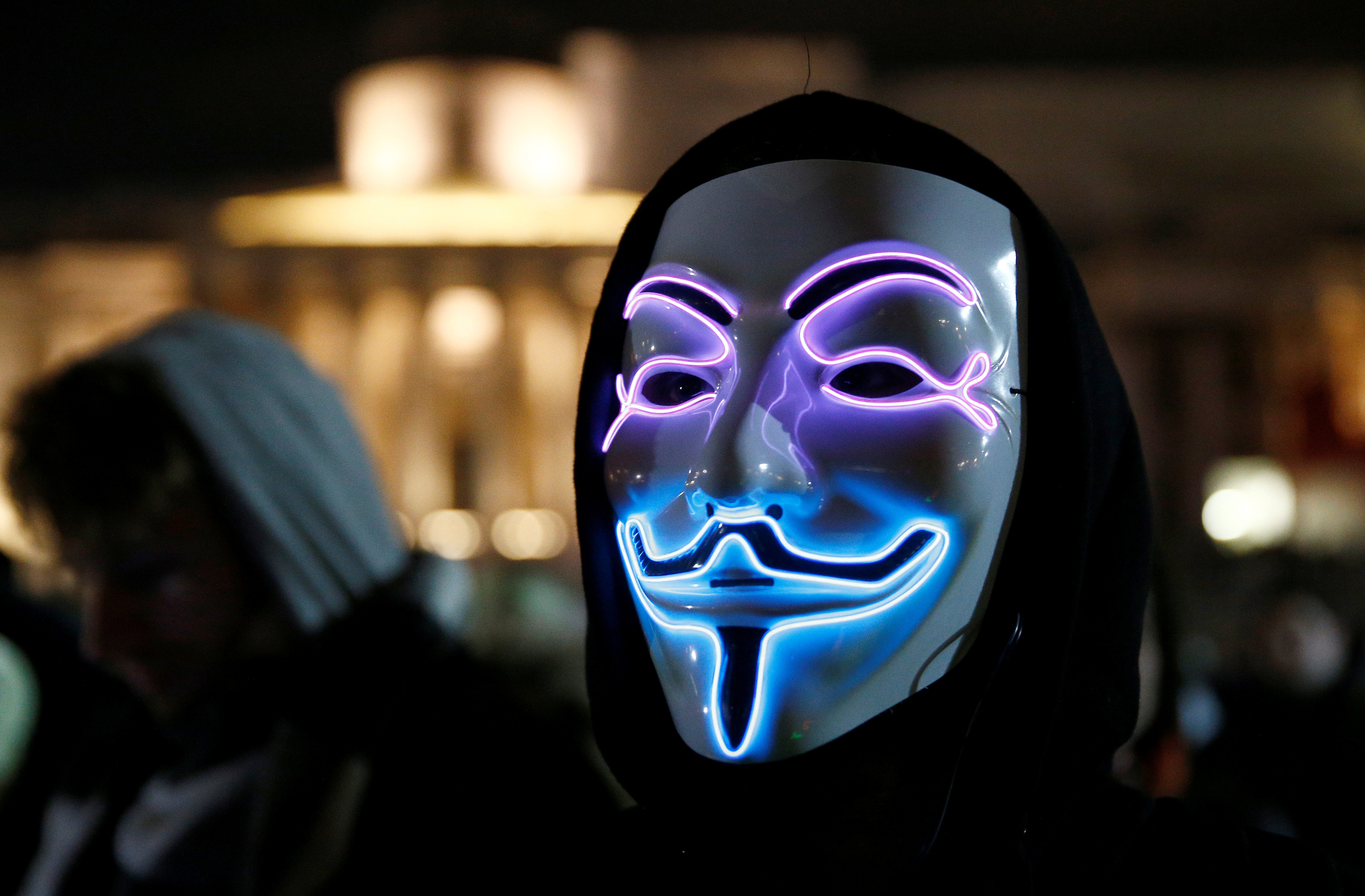 <strong>Guy Fawkes masks have been worn during the march since 2012&nbsp;</strong>