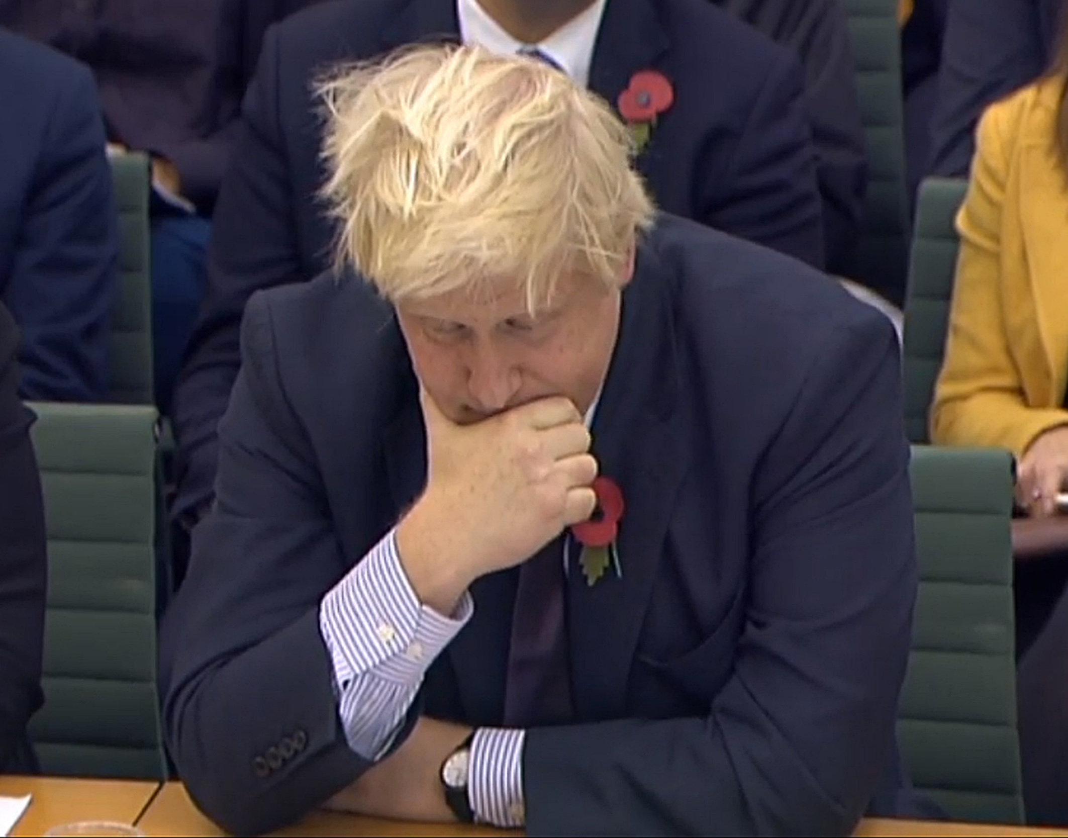 Boris Johnson before the Foreign Affairs Committee.
