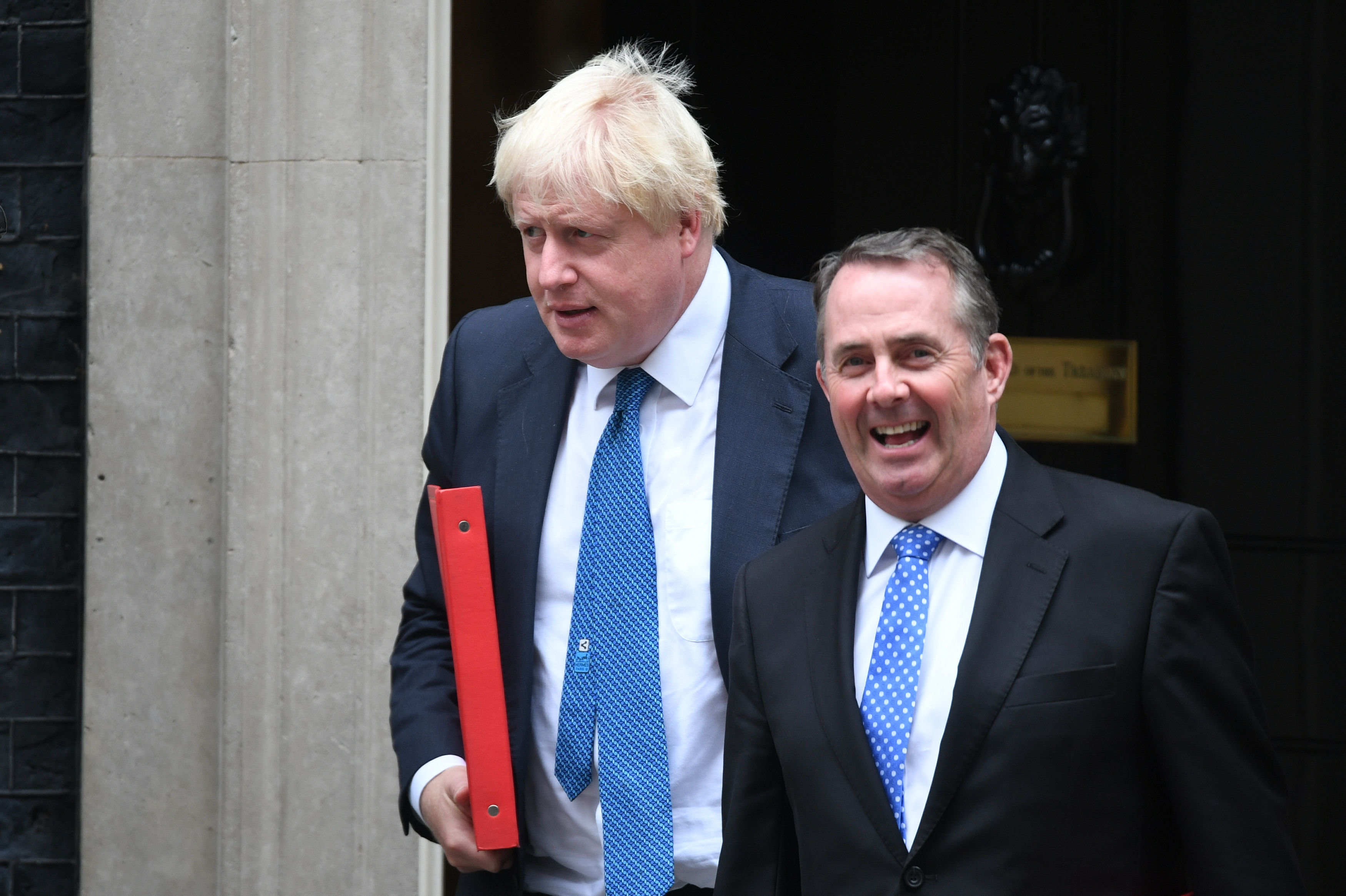 'Slip of the tongue': Foreign Secretary Boris Johnson and International Trade Secretary Liam Fox&nbsp;