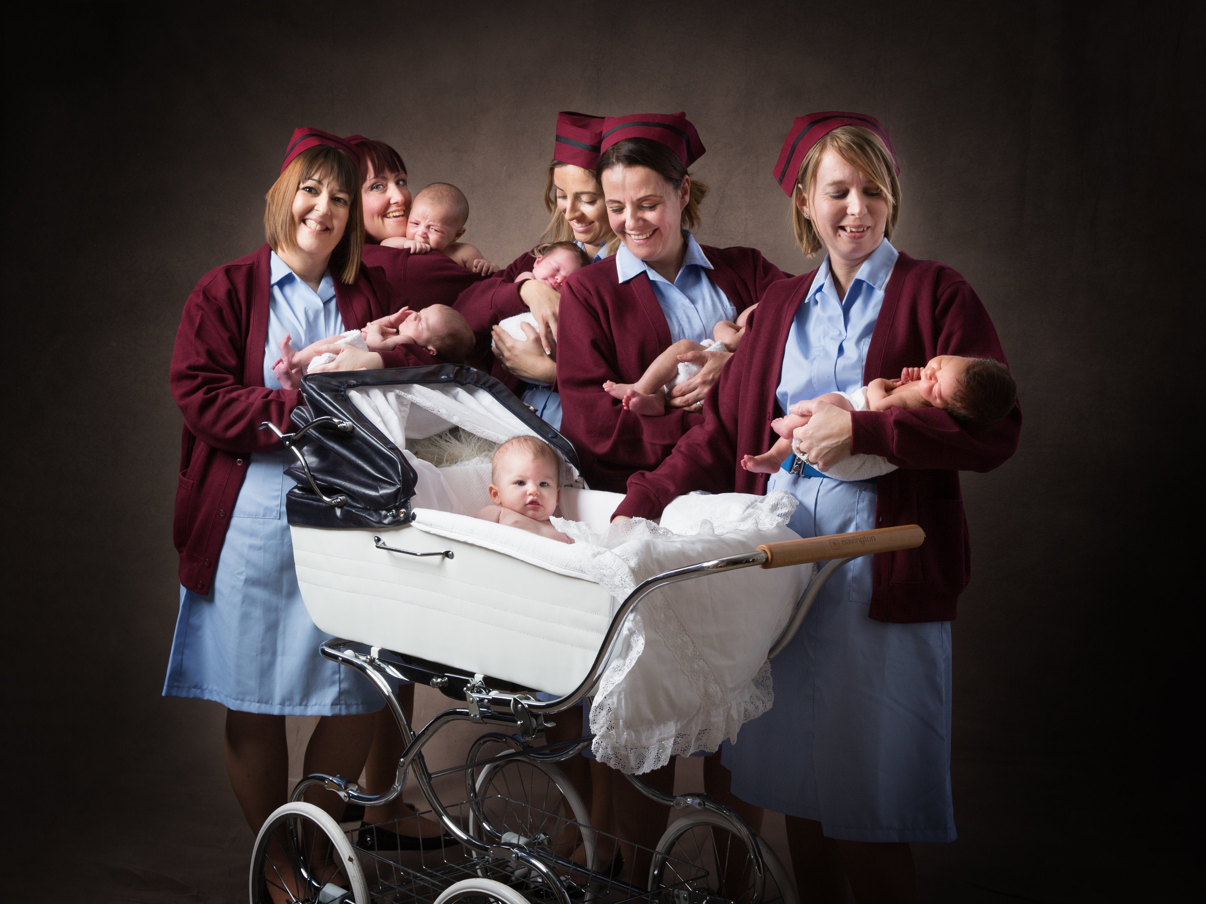 Millie Brear is the first baby on the left.