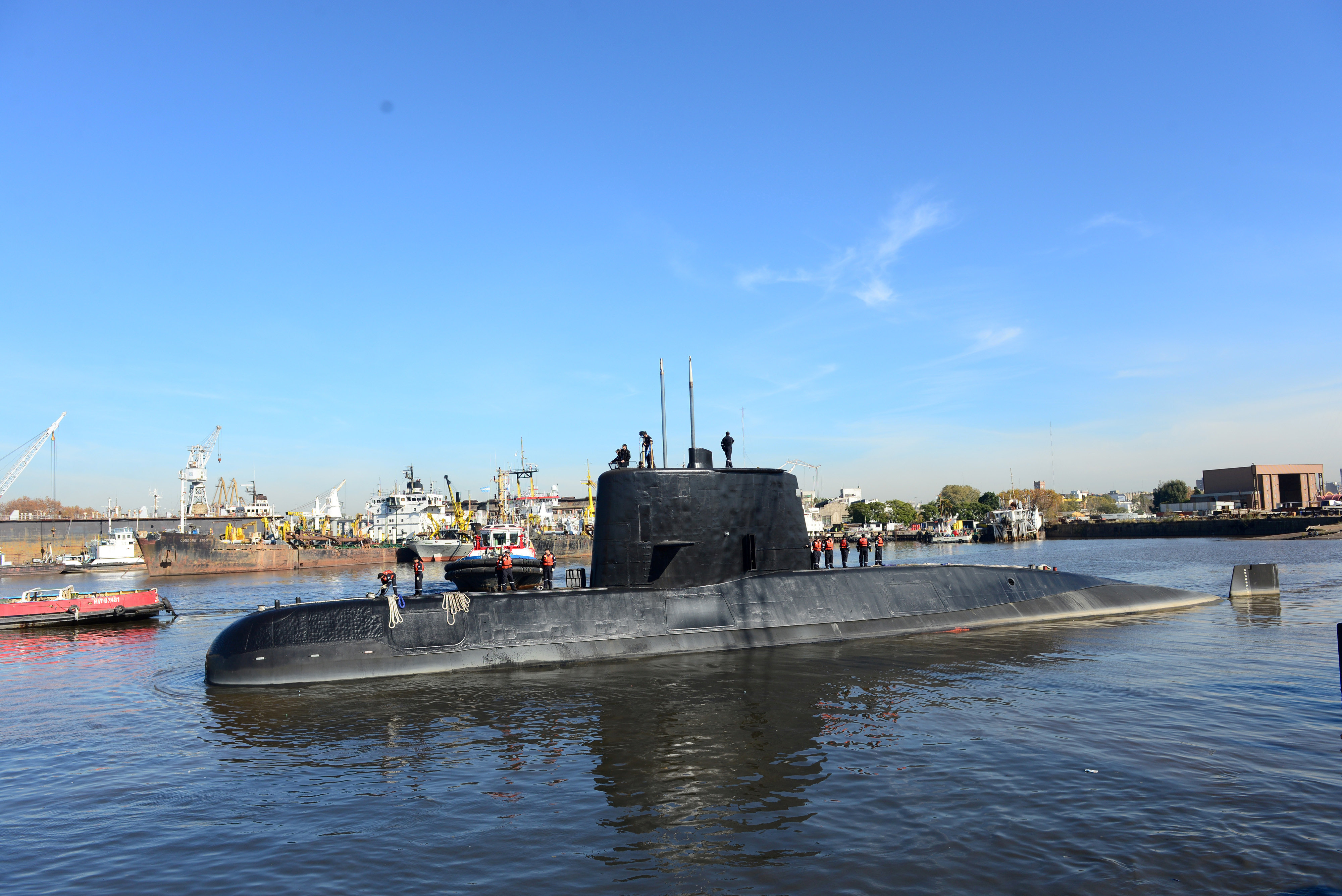 <strong>The Argentine military submarine ARA San Juan photographed in 2014</strong>