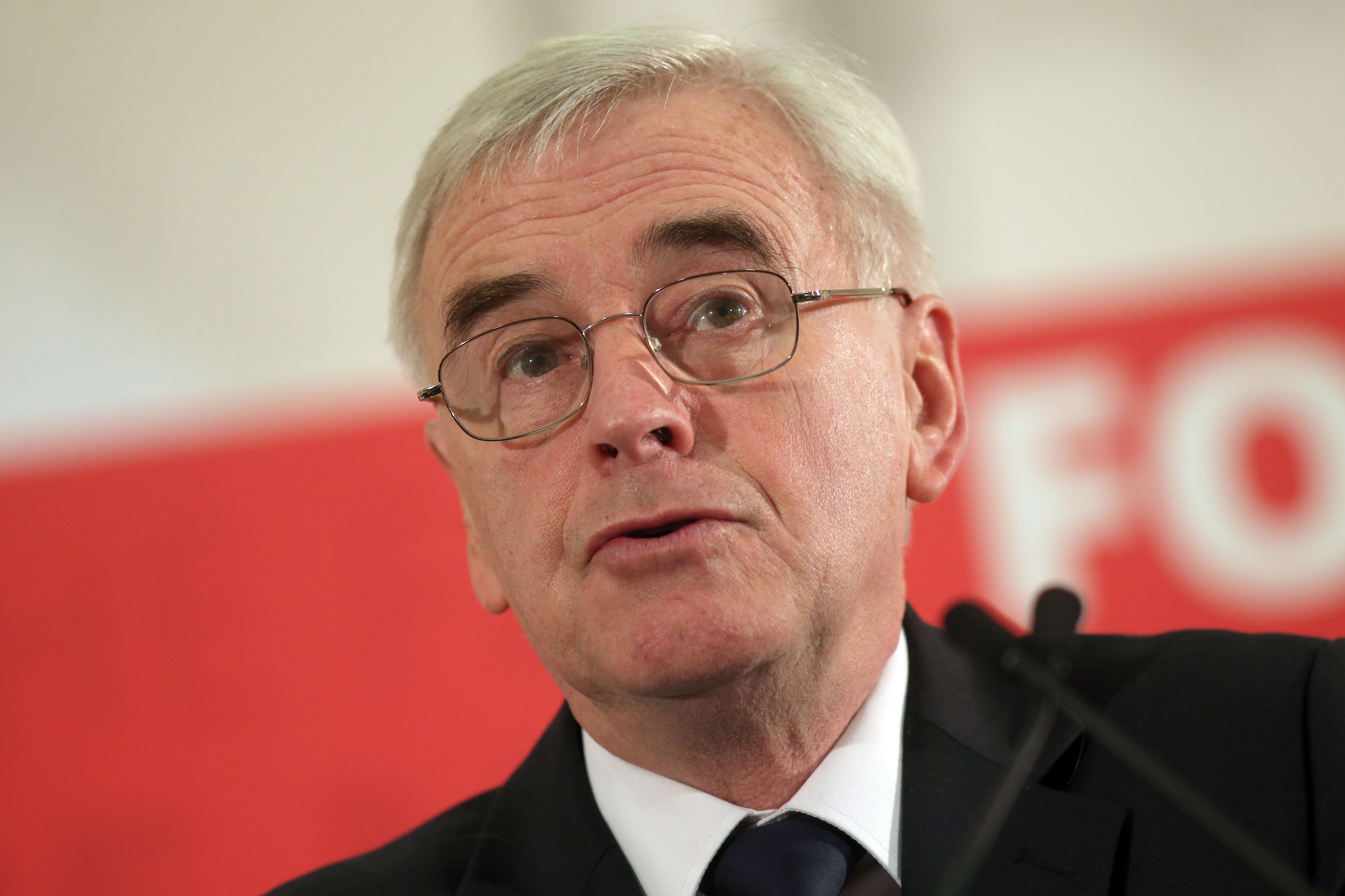 <strong>Shadow Chancellor John McDonnell</strong>