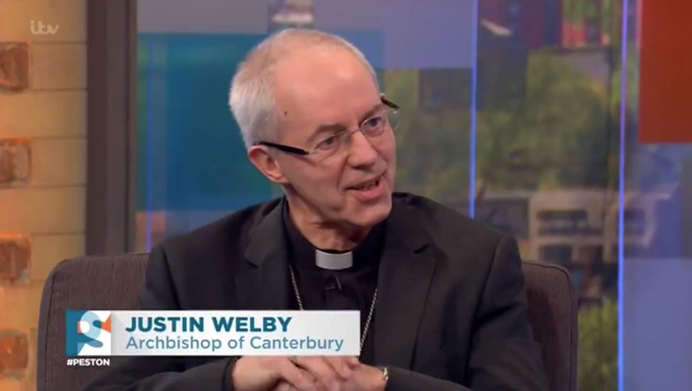 <strong>Justin Welby on ITV's Peston on Sunday</strong>