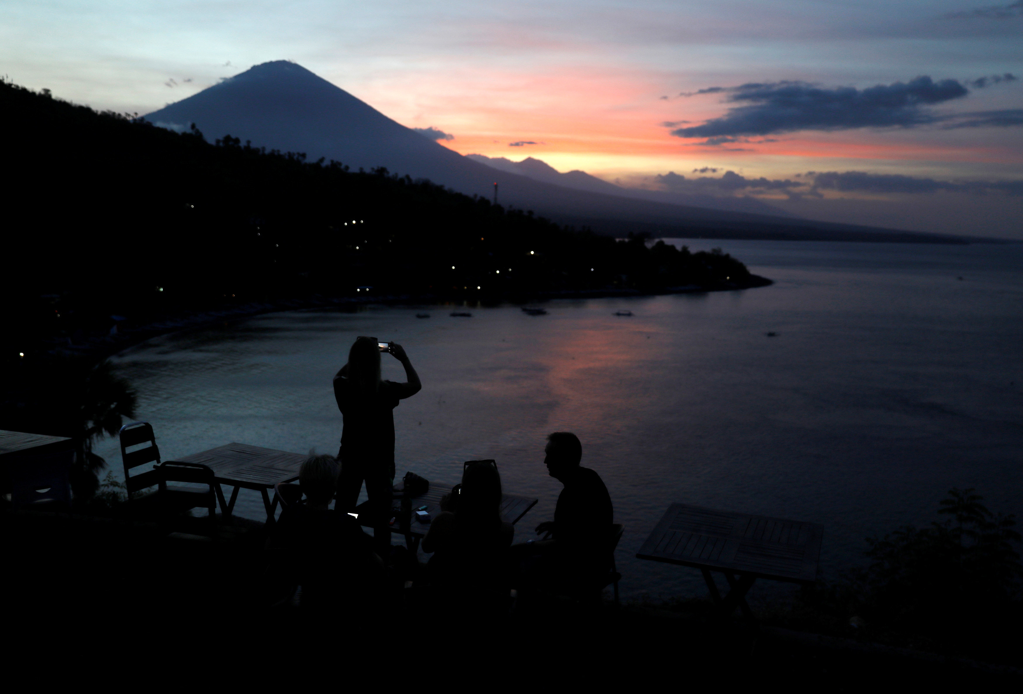 <strong>A more dormant view of Mount Agung taken at the beginning of October.</strong>