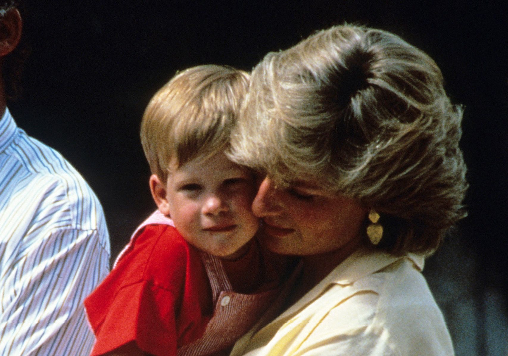 <strong>Diana, Princess of Wales, holds Prince Harry, aged 2, in 1987</strong>