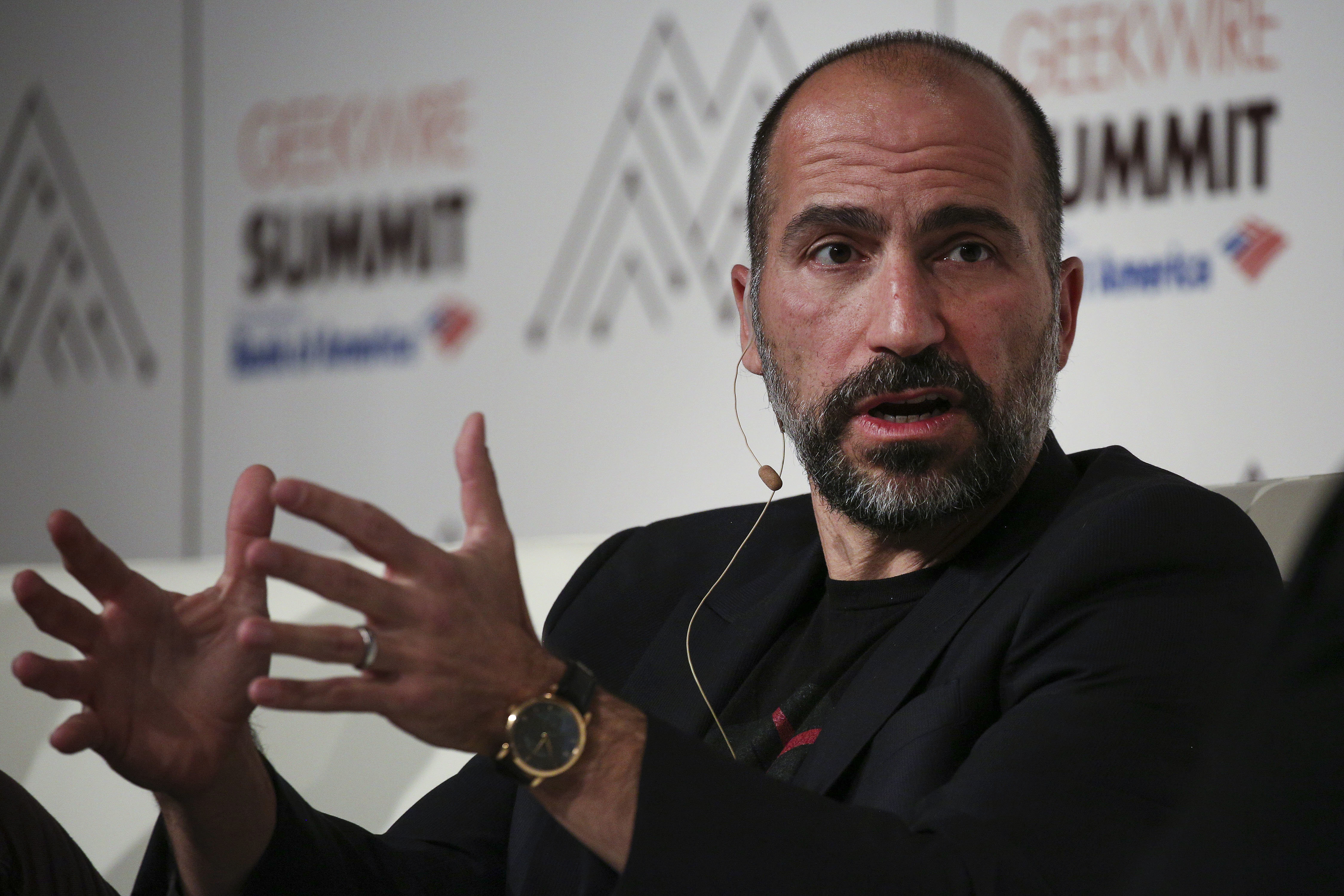 <strong>Uber CEO&nbsp;Dara Khosrowshahi said he would 'not make excuses' for the hack&nbsp;</strong>