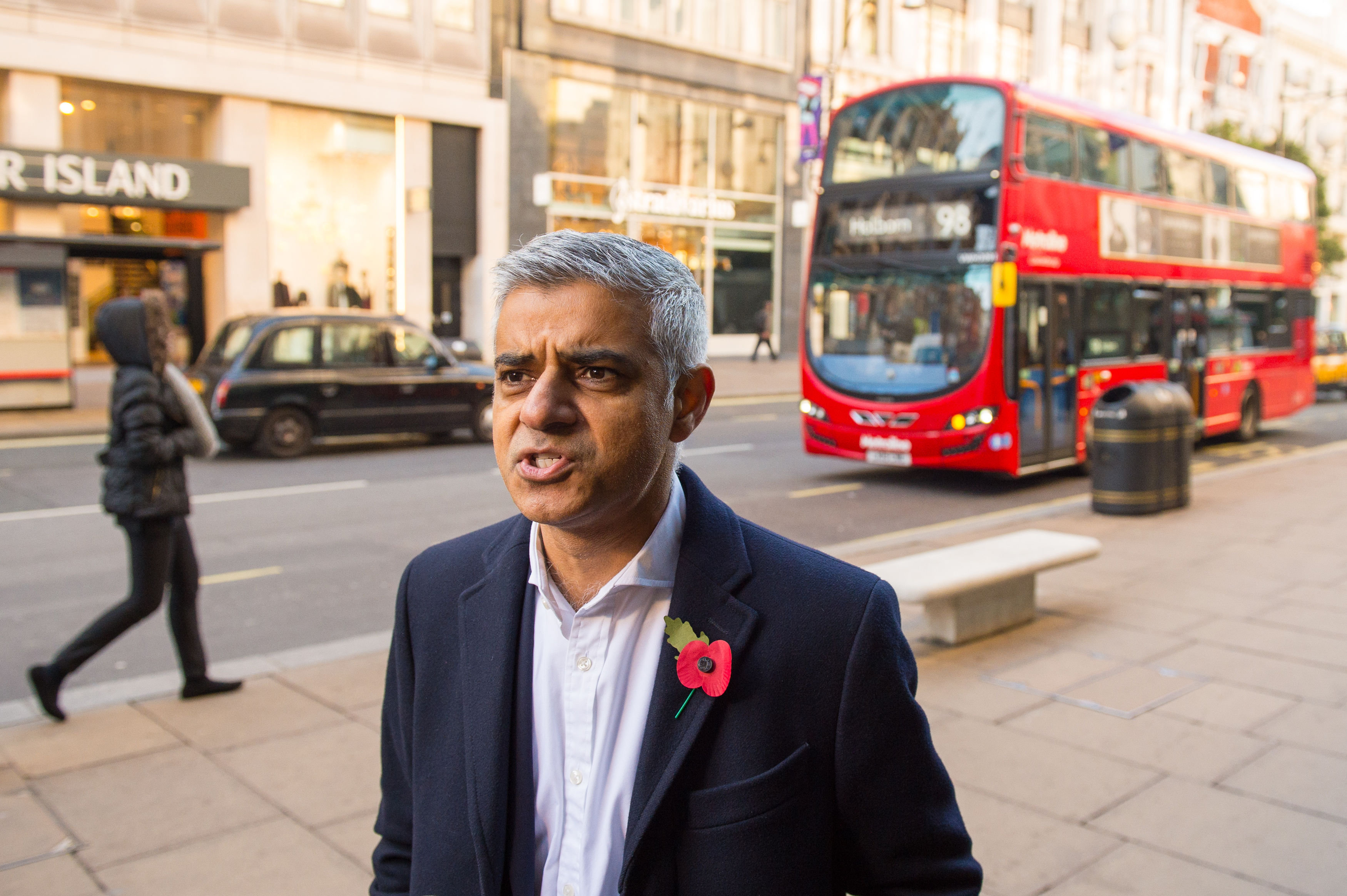 <strong>Mayor of London Sadiq Khan spoke of the 'shocking' development in the Uber hack story on Wednesday</strong>