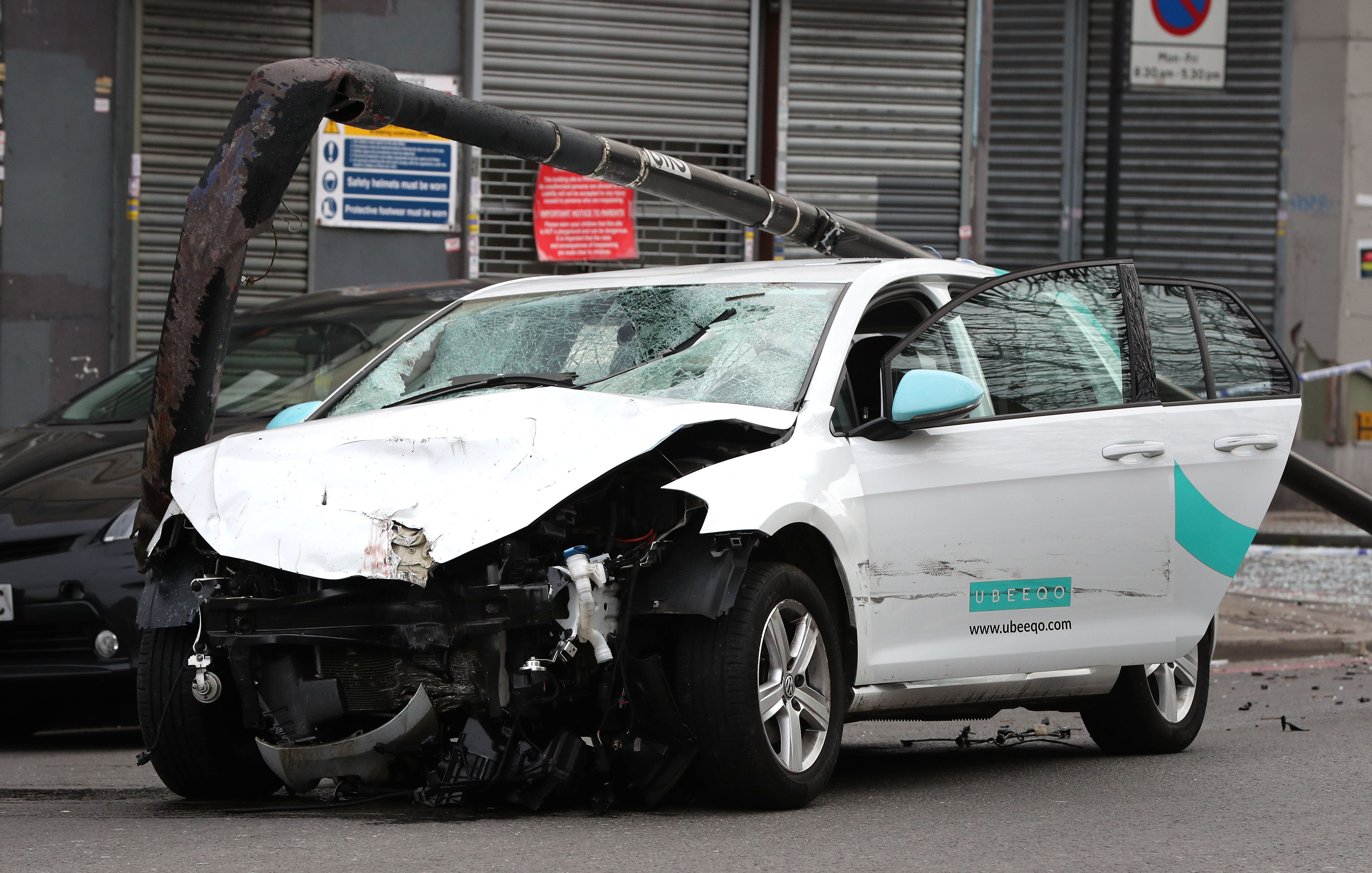 <strong>A car collided with a group of people on Stockwell Road early on Saturday morning.</strong>