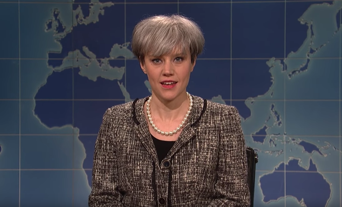 <strong>Kate McKinnon as&nbsp;Theresa May</strong>