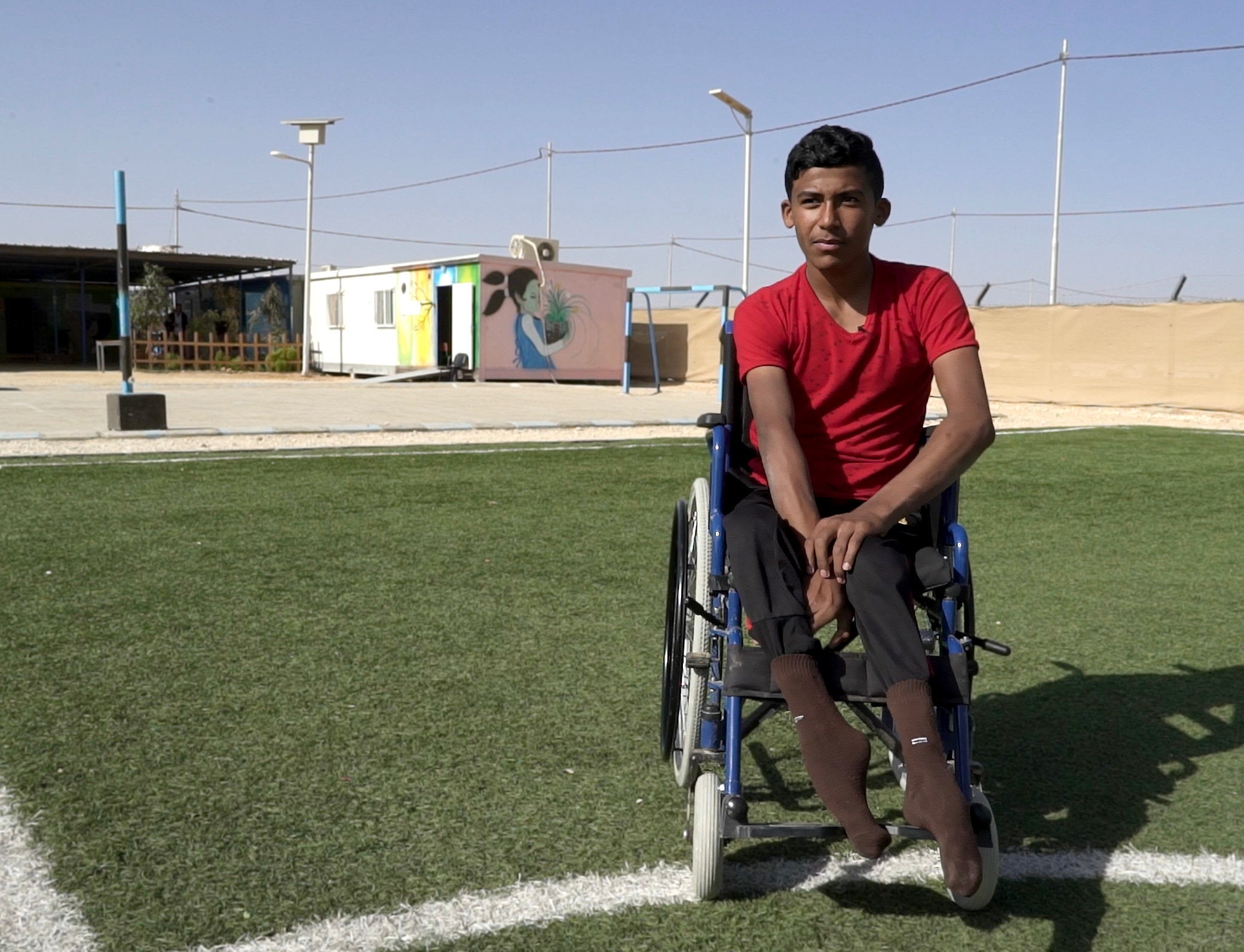 <strong>Ala'a's disability meant extremists would attempt to target him</strong>