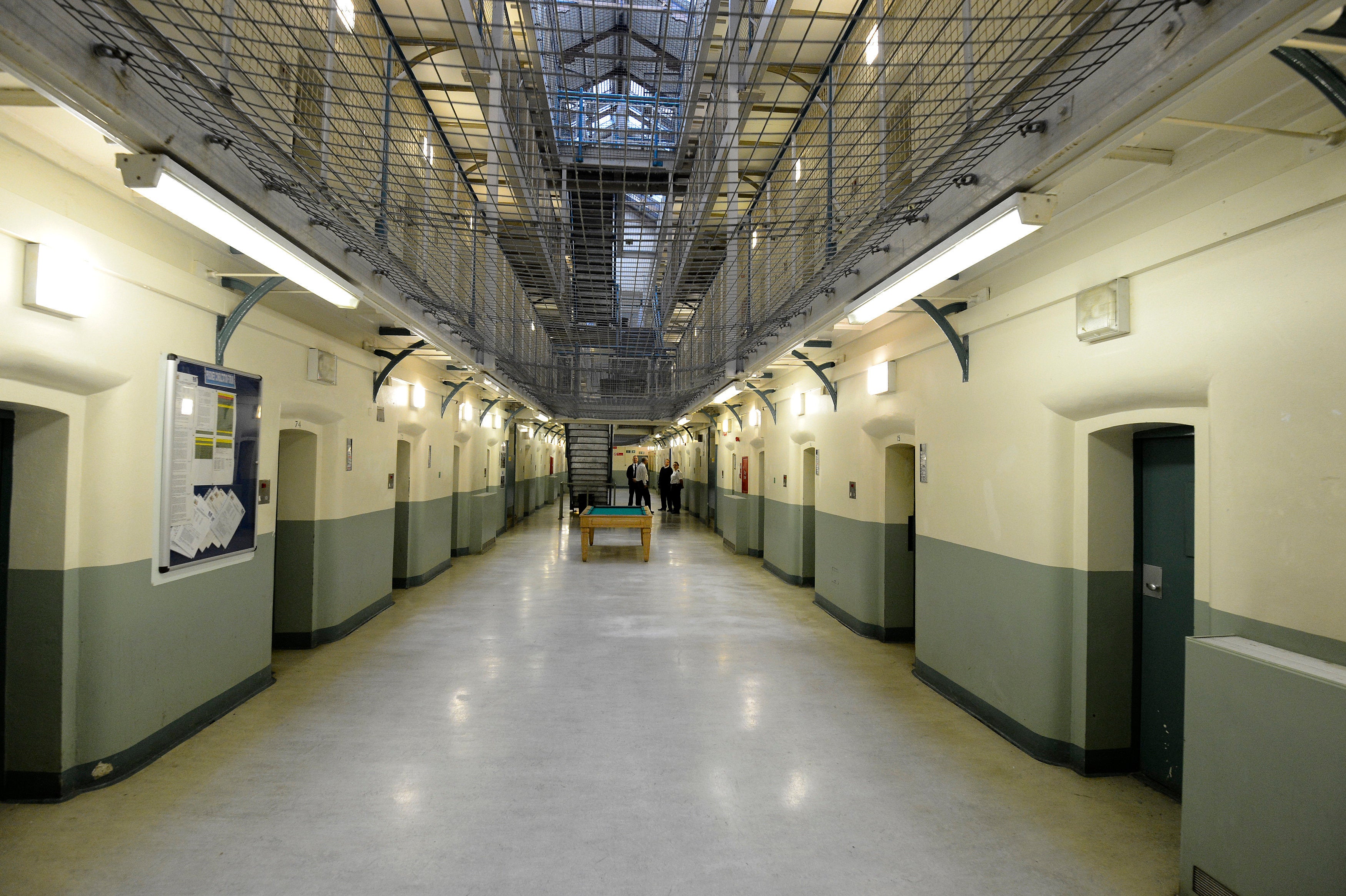 <strong>Specially-trained prison officers were deployed to jails in England and Wales 580 times last year; Wormwood Scrubs prison in London is pictured above</strong>