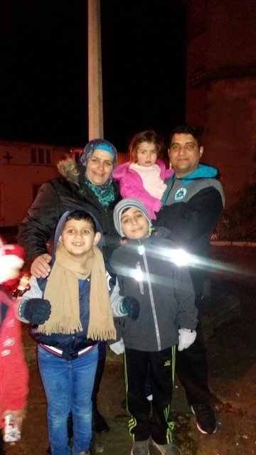 Maher Al Melhem, Nidaa Al Ahlab&nbsp;and their children Oday, Qosay and Zahraa.