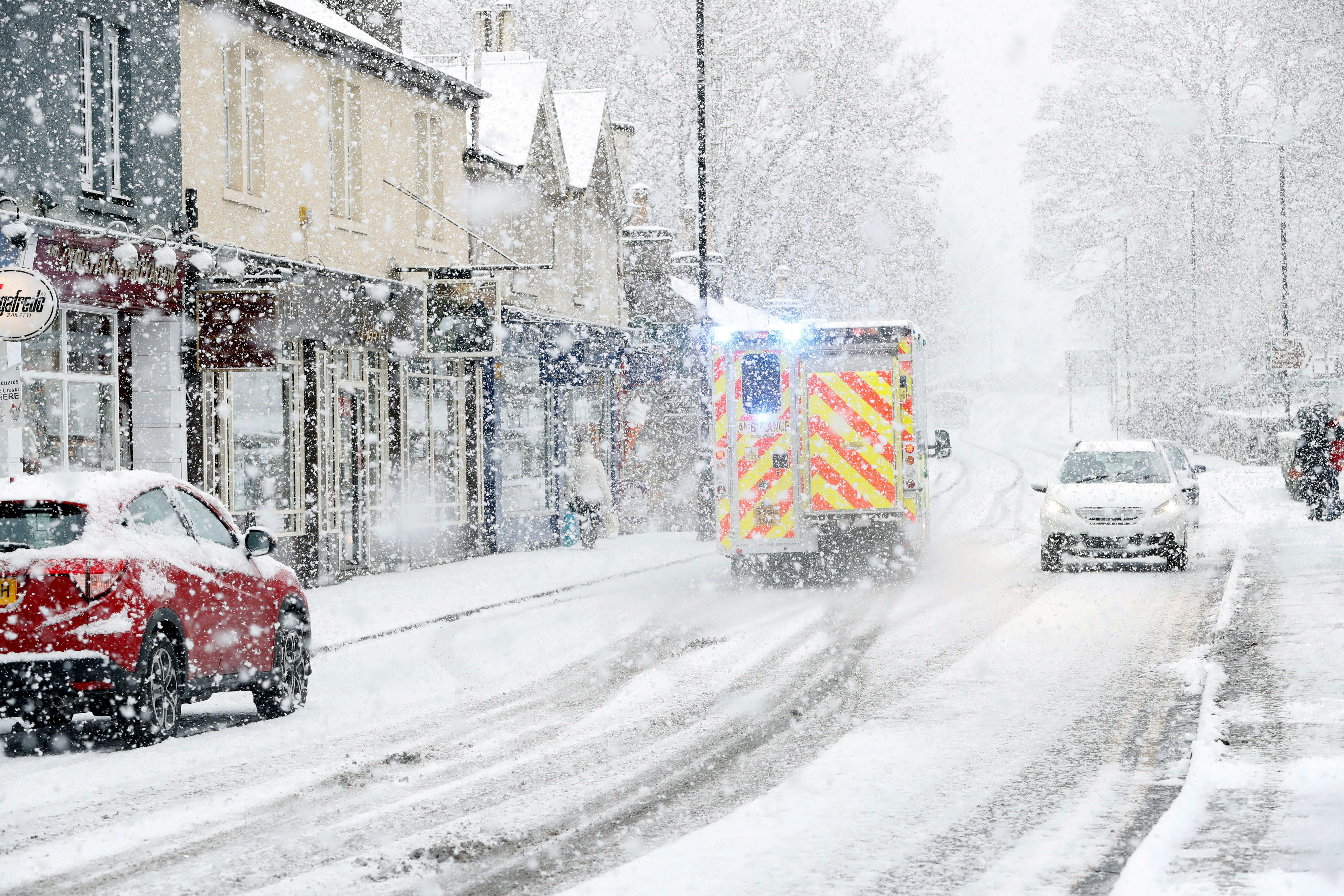 <strong>An 'amber' weather warning has been issued as Storm Caroline is predicted to hit Scotland today</strong>