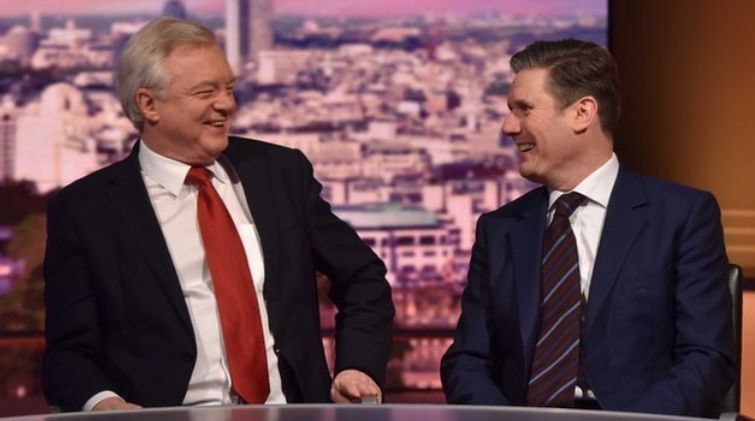 <strong>David Davis and Keir Starmer were guests on the Andrew Marr Show</strong>
