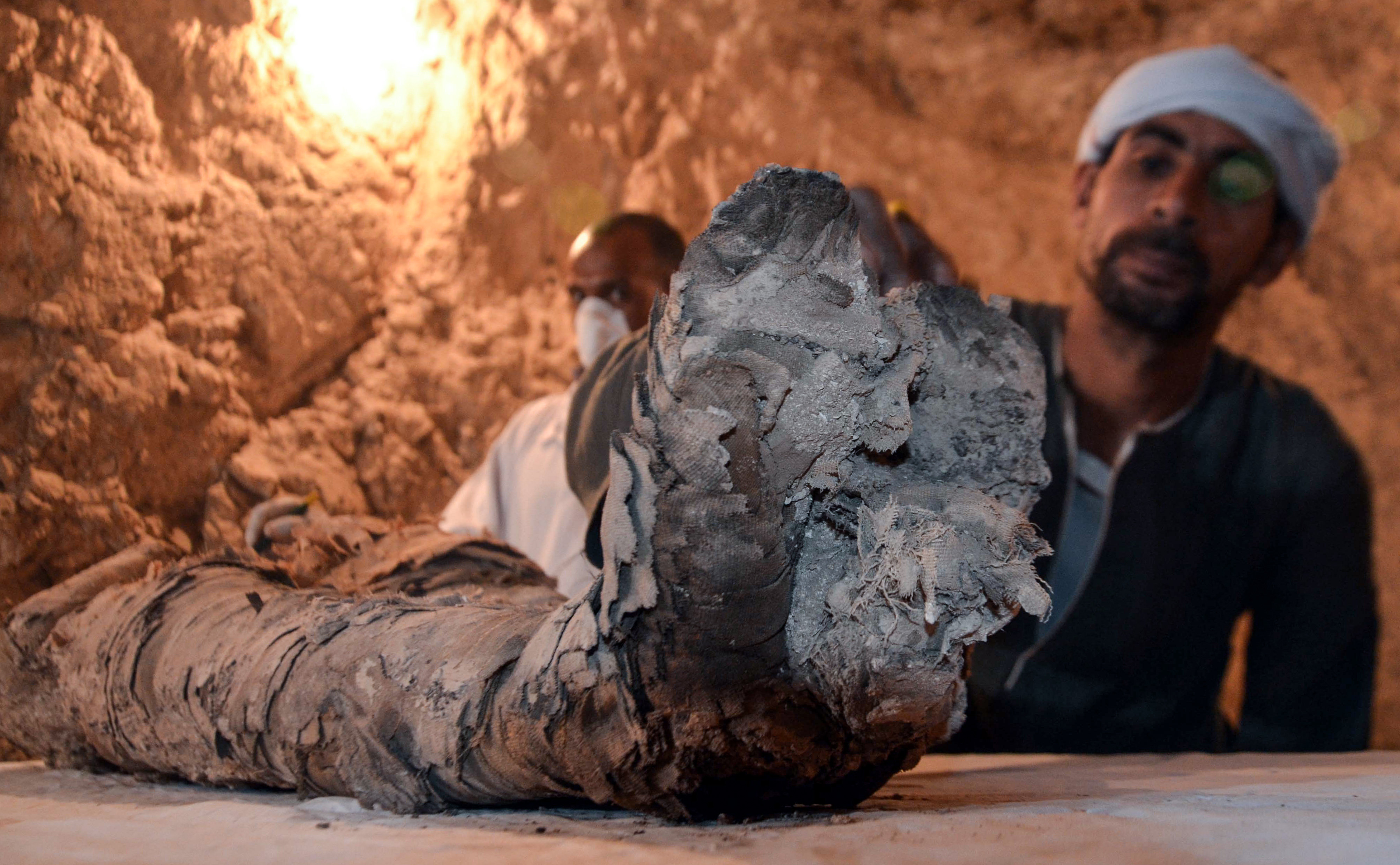 <strong>Although its identity is not yet know, the mummy is believed to be a top official from the 18th dynasty, given where it was found&nbsp;</strong>