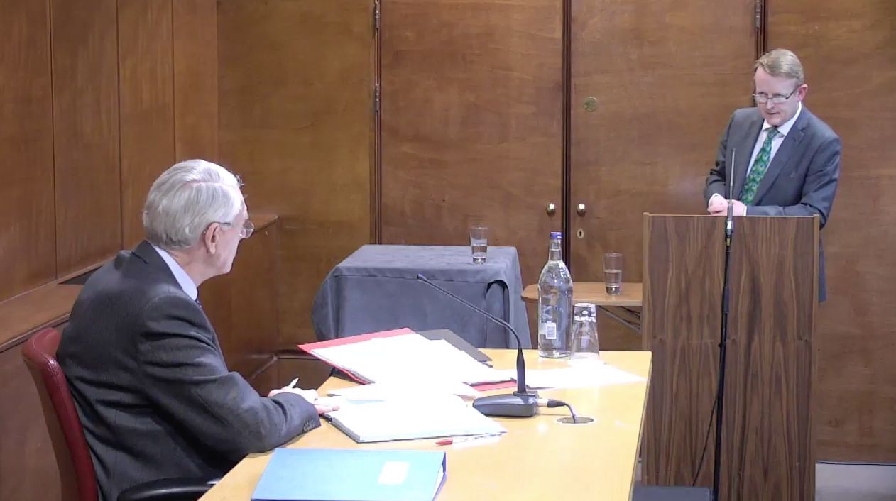 <strong>Pete Wertherby QC addresses Sir Martin Moore-Bick</strong>