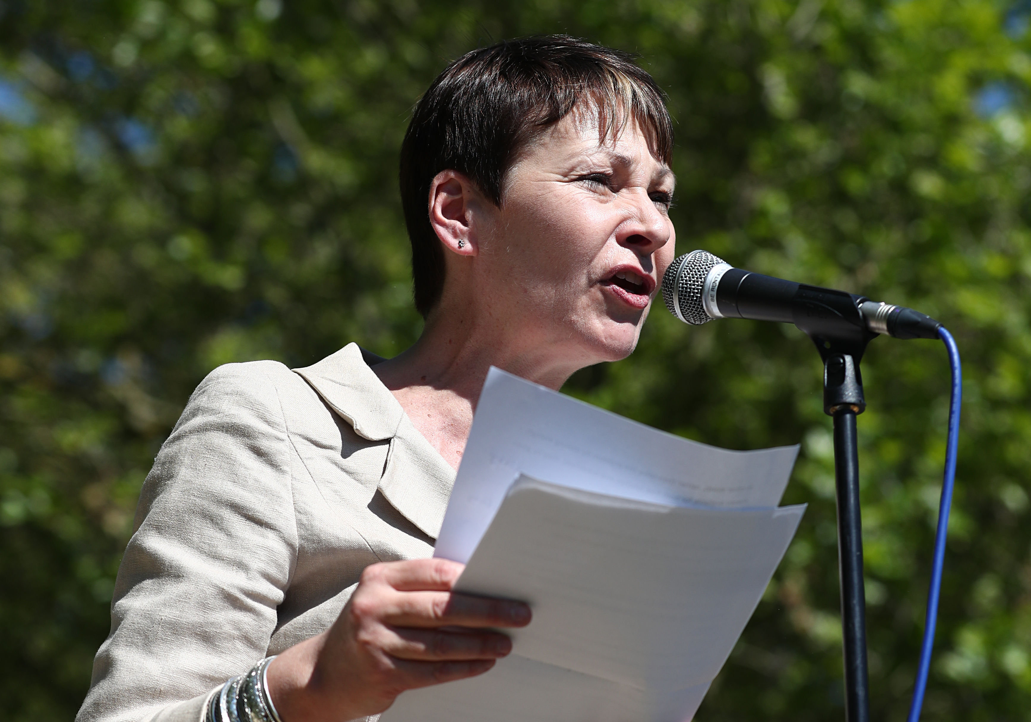 Green Party leader Caroline Lucas