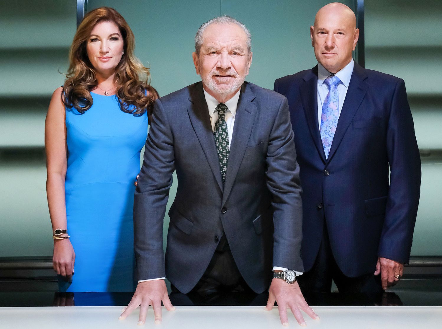 <strong>Claude with Lord Sugar and Karren Brady</strong>