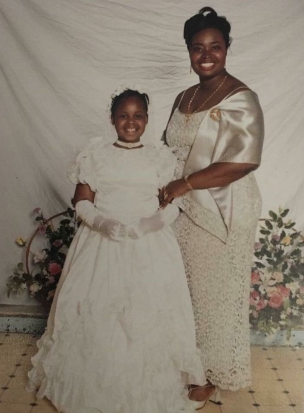 <strong>Mary Mendy and her daughter Khadija Saye both died in the Grenfell Tower fire. The pair are pictured at Saye's holy communion. </strong>