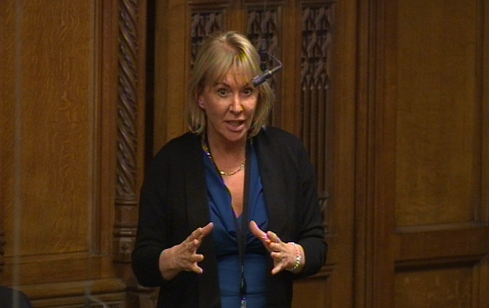 <strong>Nadine Dorries: "The Tory rebels have put a spring in Labour&rsquo;s step."</strong>