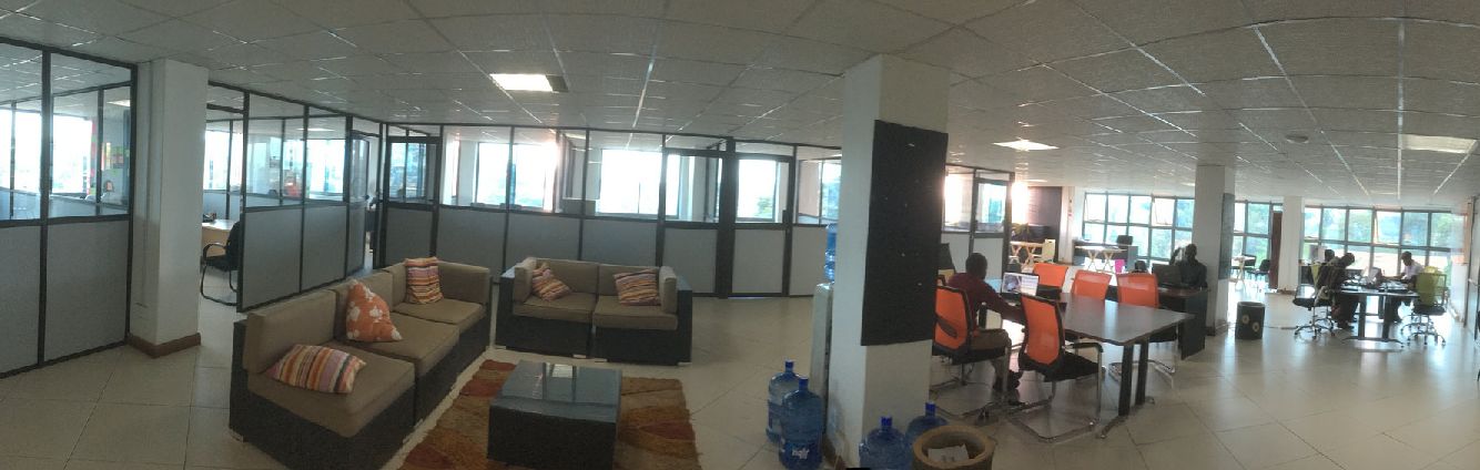 Panoramic image of HiveColab technology innovation hub, Kampala, Uganda