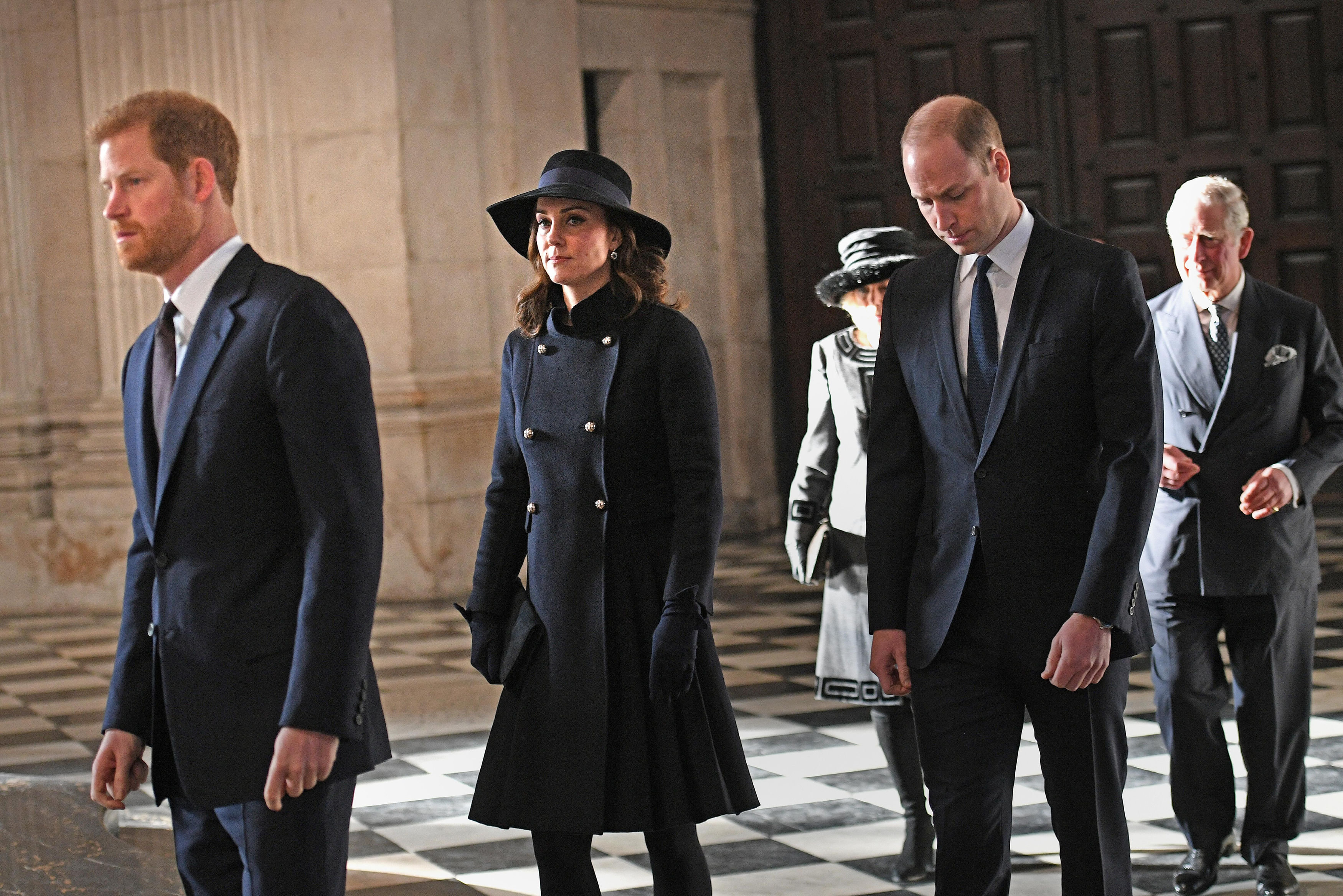 <strong>The Royals joined survivors, the bereaved, first responders and volunteers for the service</strong>