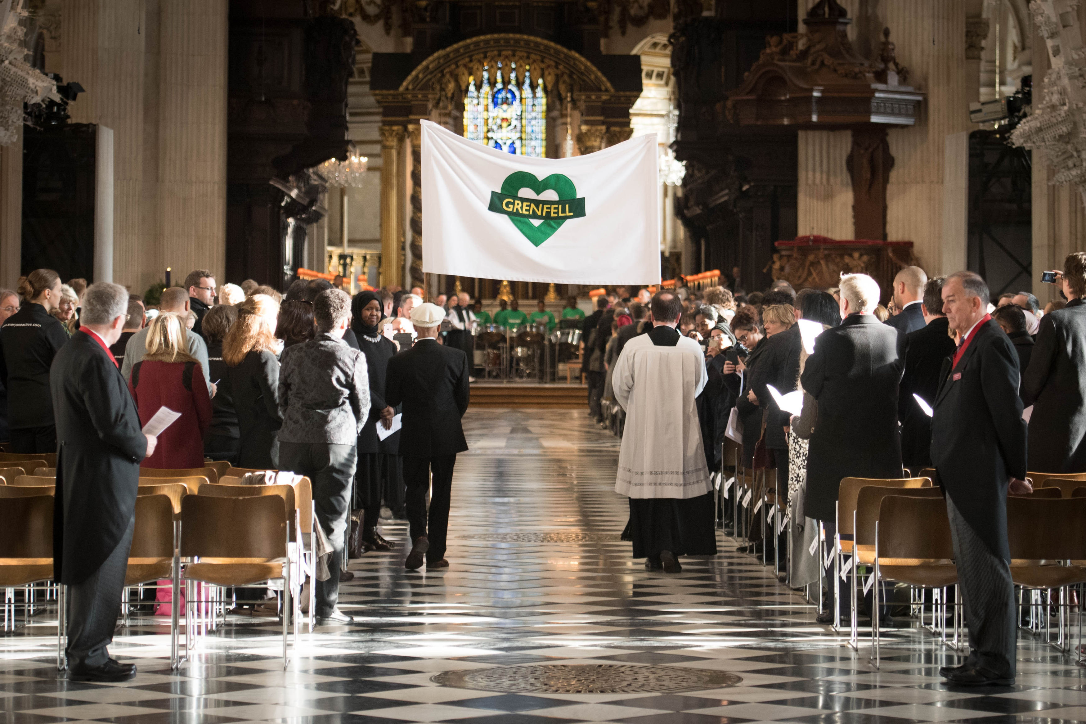 Inside the service at St Paul's Cathedral