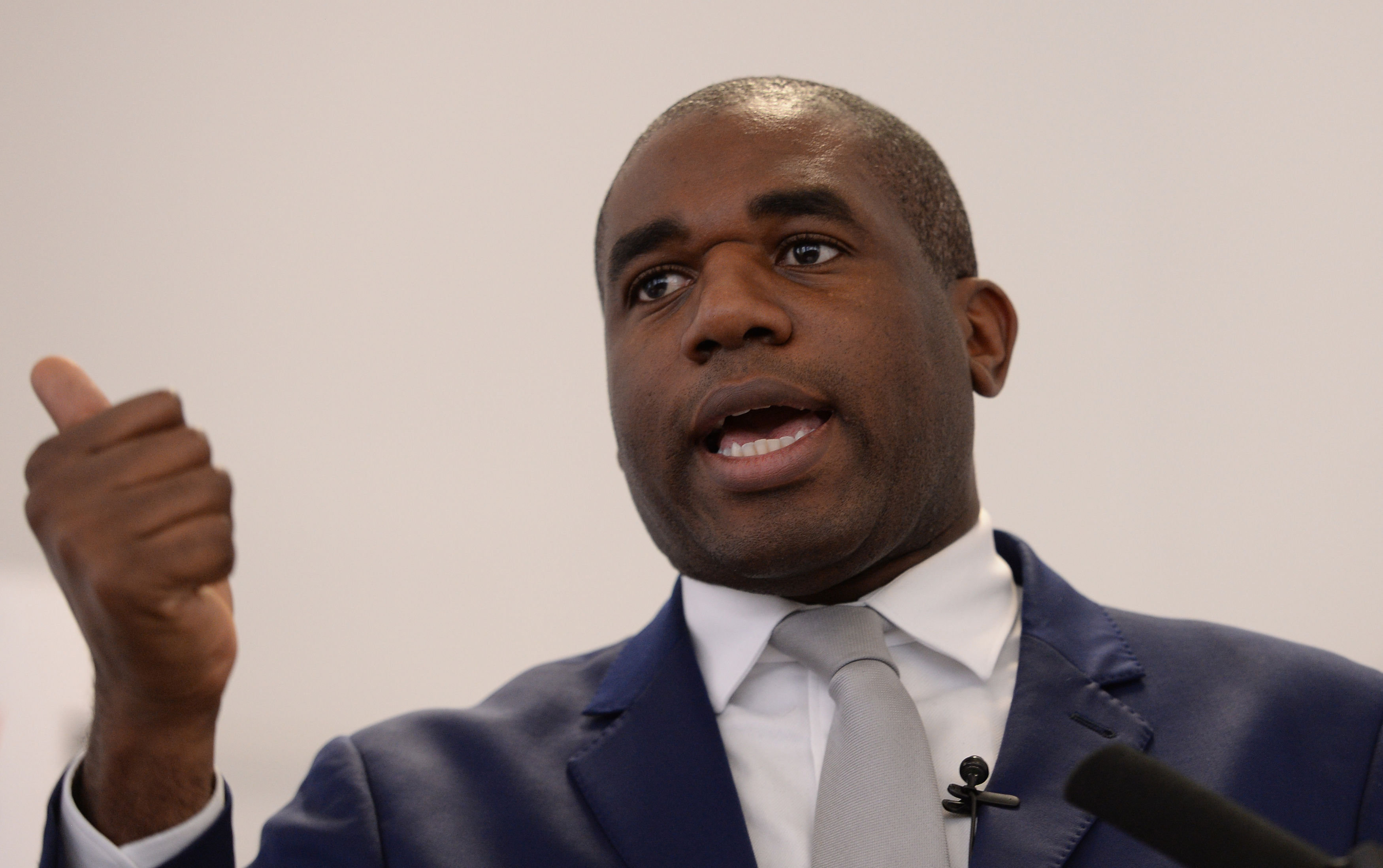 <strong>David Lammy: 'Never again'.</strong>