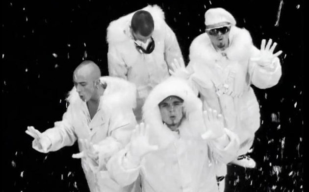 <strong>East 17 in the original 'Stay Another Day' video</strong>
