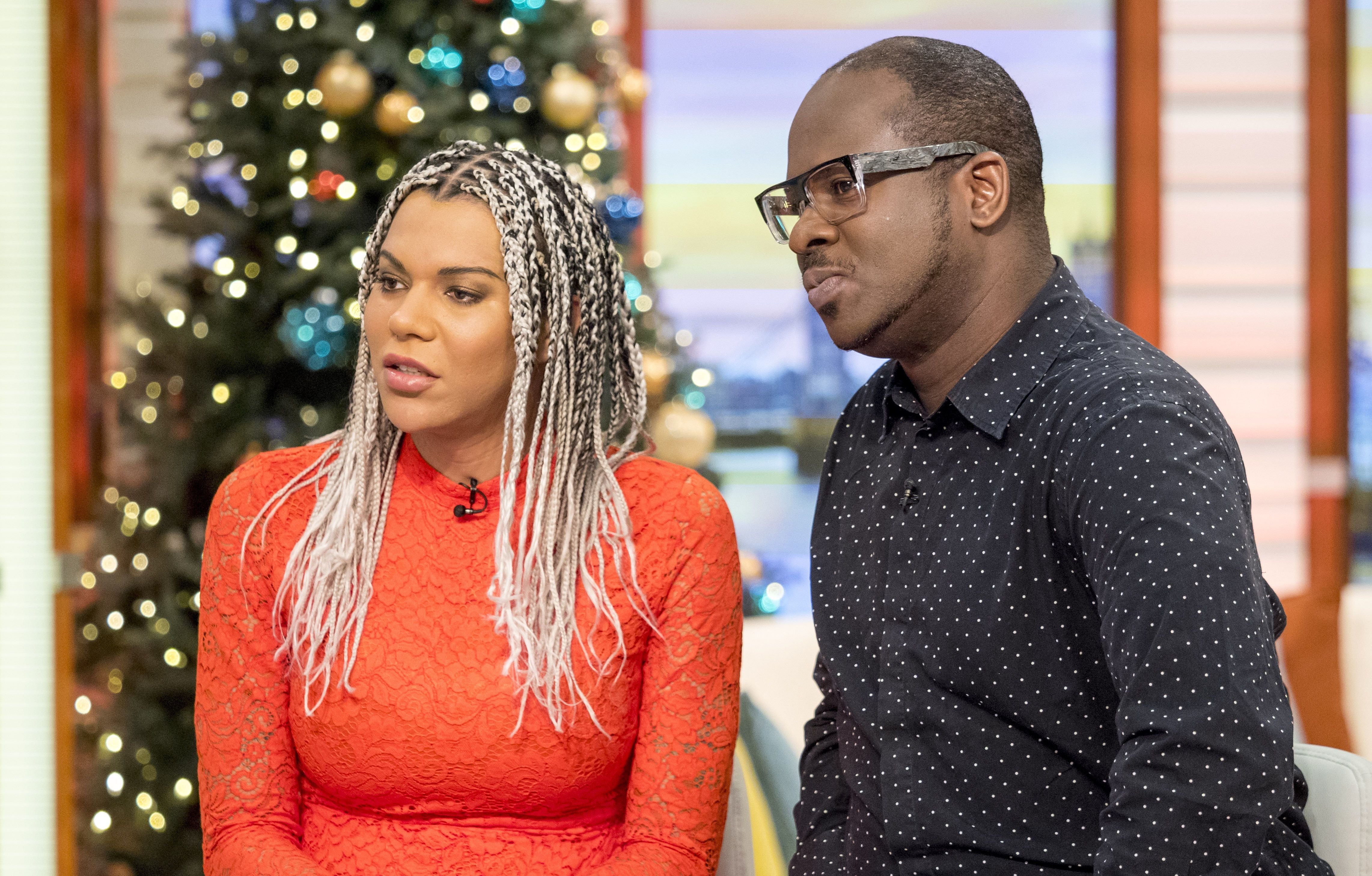 <strong>Munroe Bergdorf and Ed Adoo on 'Good Morning Britain'</strong>