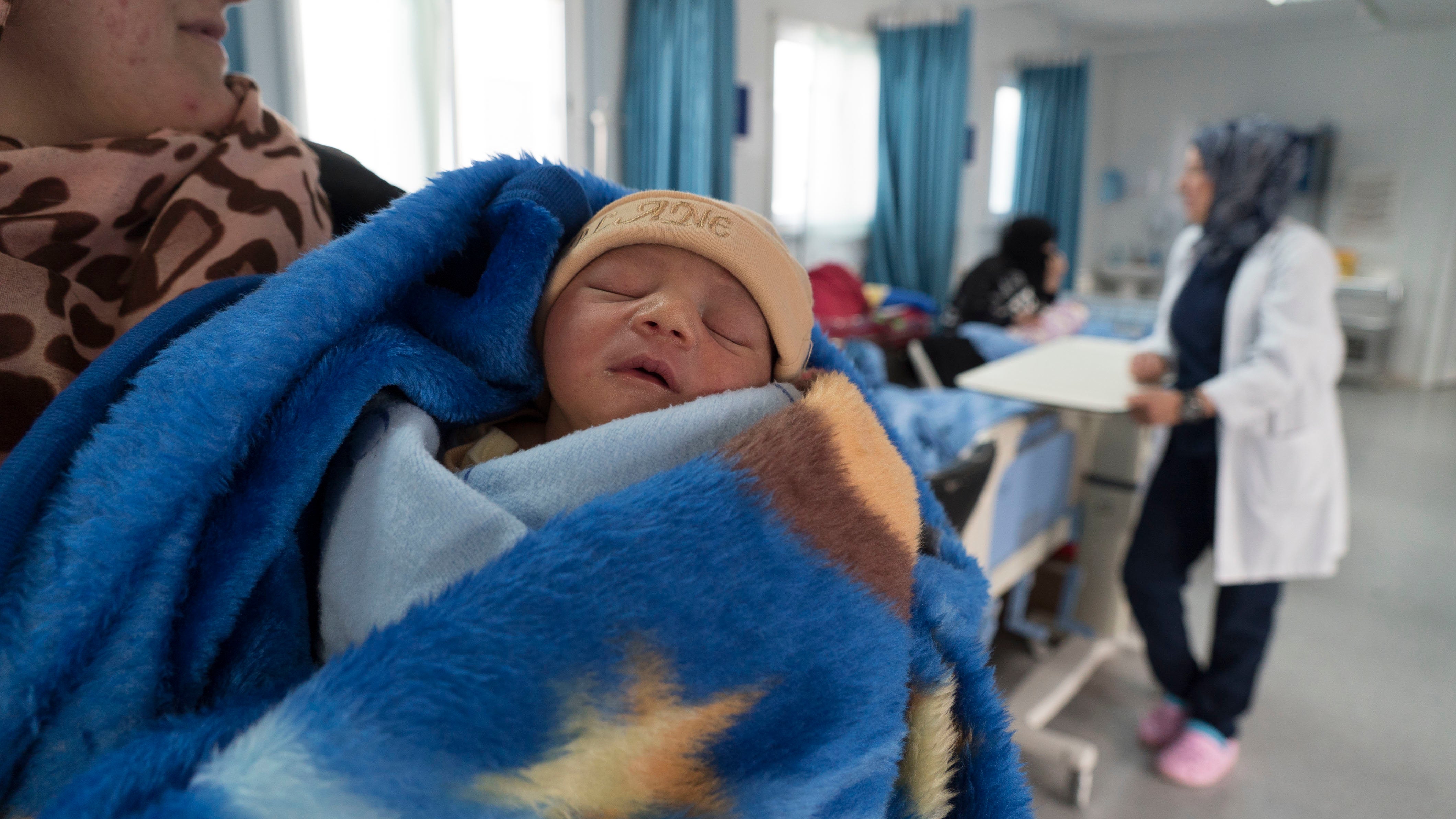 <strong>A 70% increase in the births is expected at Azraq hospital (pictured)</strong>