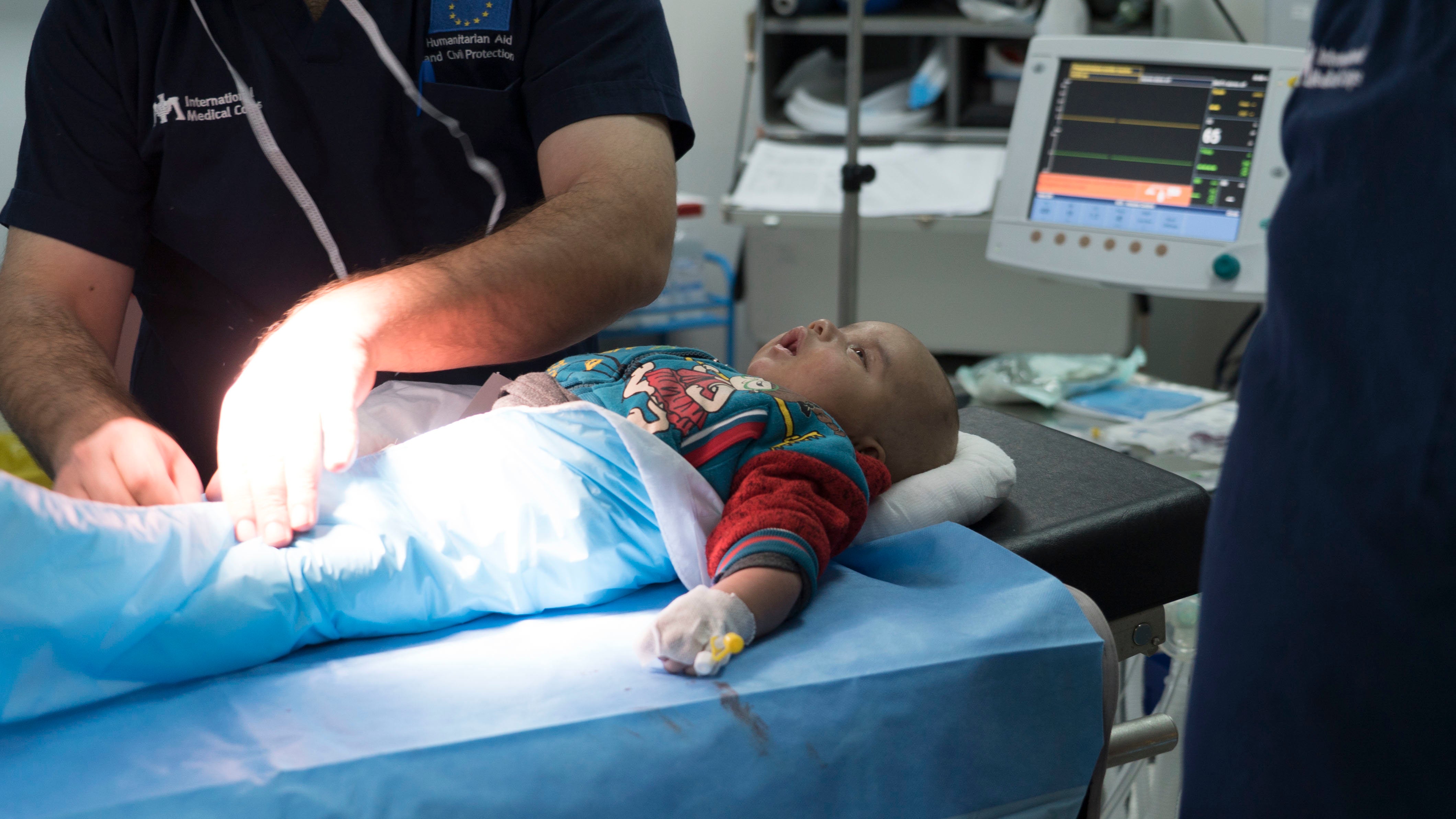 <strong>Separating babies from the mother, like this one in the Azraq camp, can disrupt bonding and breastfeeding</strong>