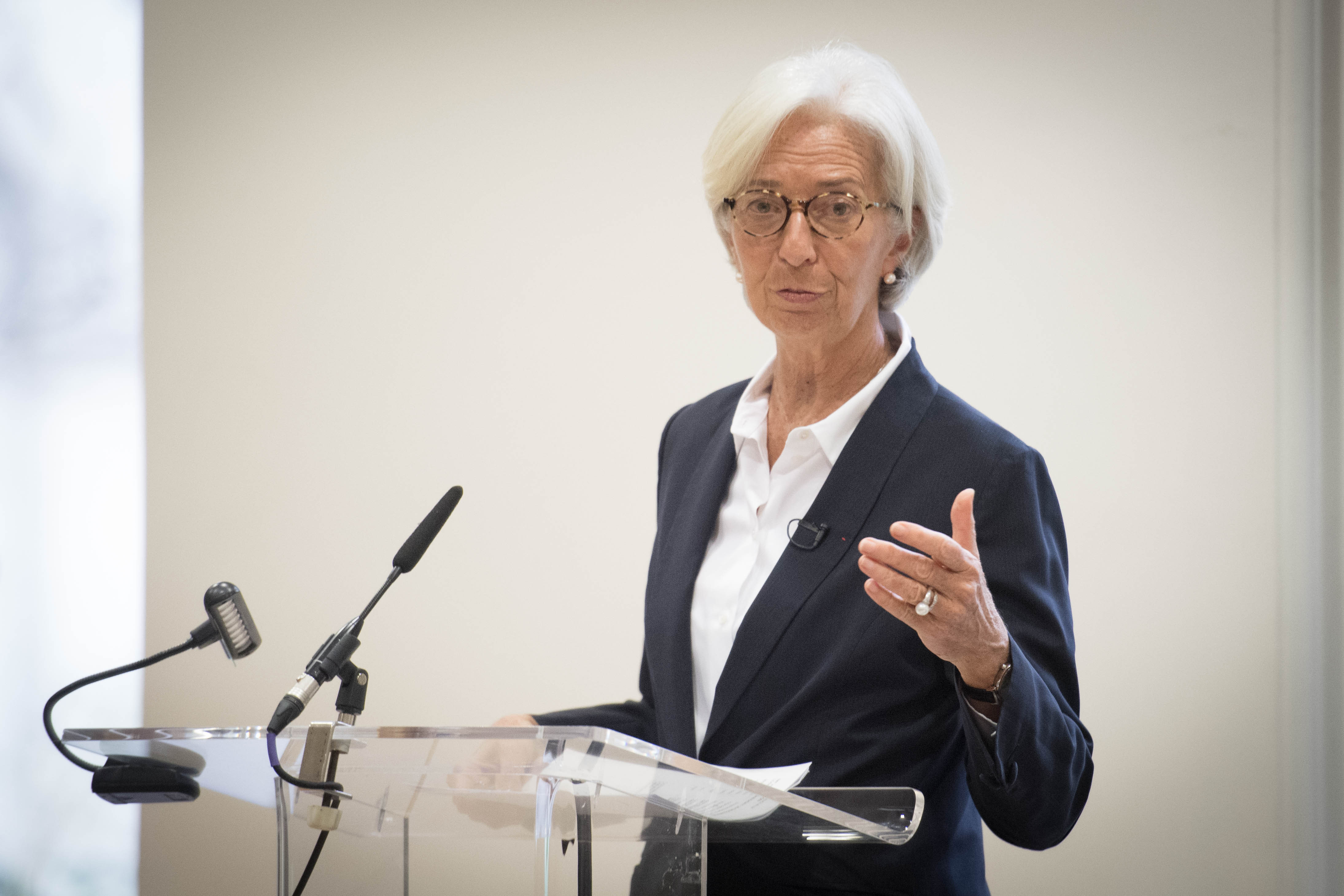 IMF chief Christine Lagarde.
