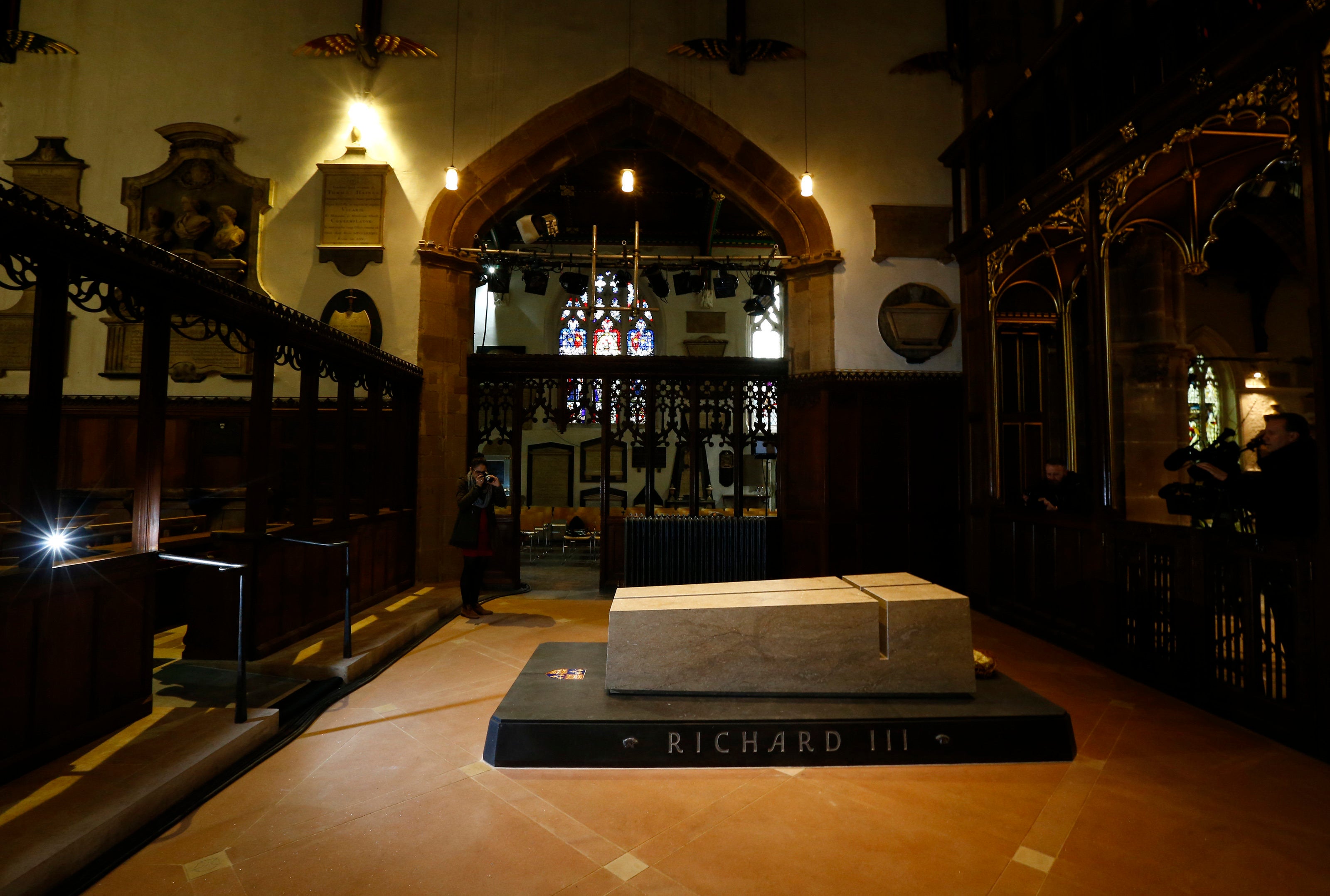 <strong>The tomb of Richard III in Leicester Cathedral&nbsp;</strong>