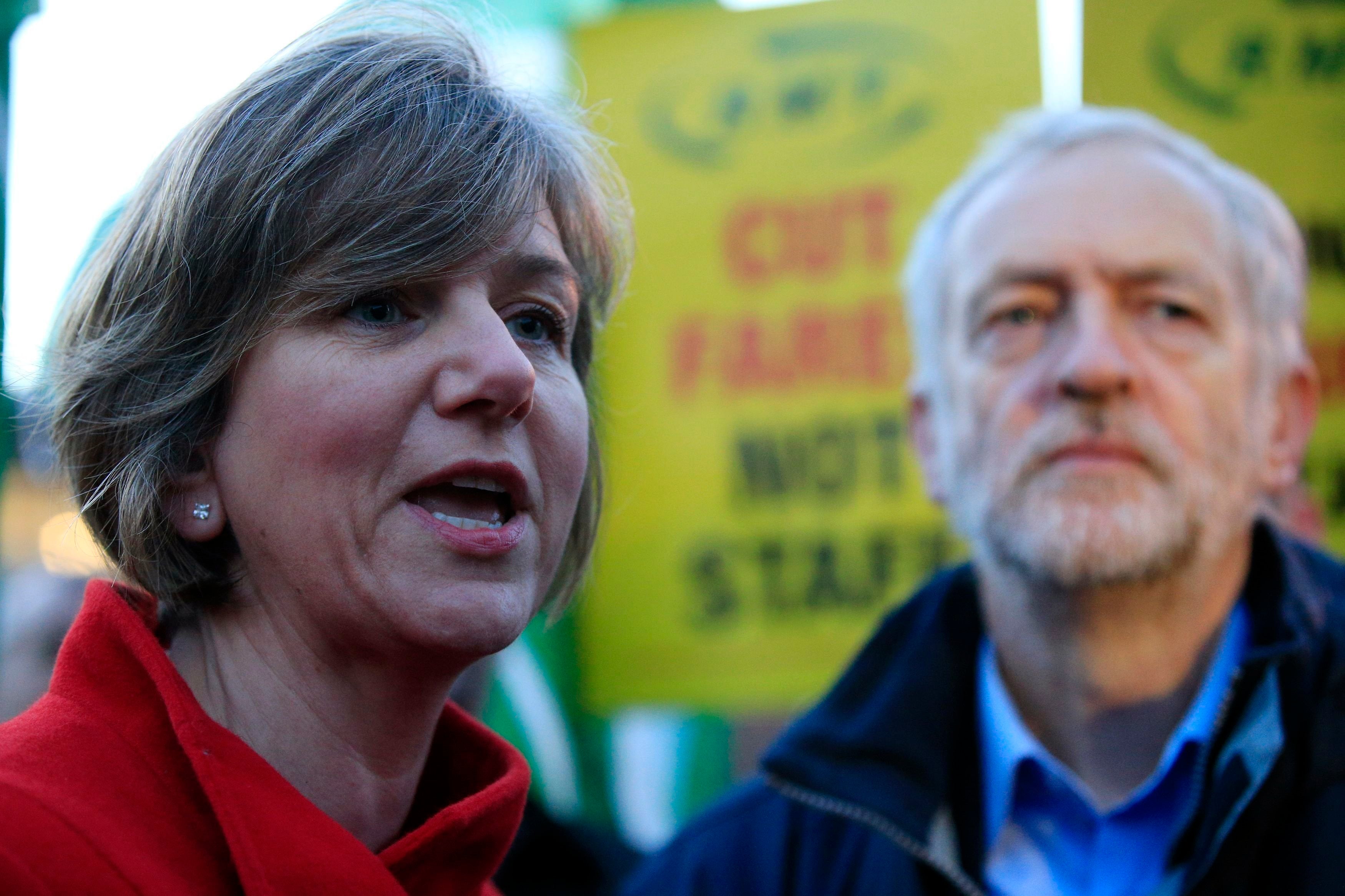 Lillian Greenwood with Labour leader Jeremy Corbyn