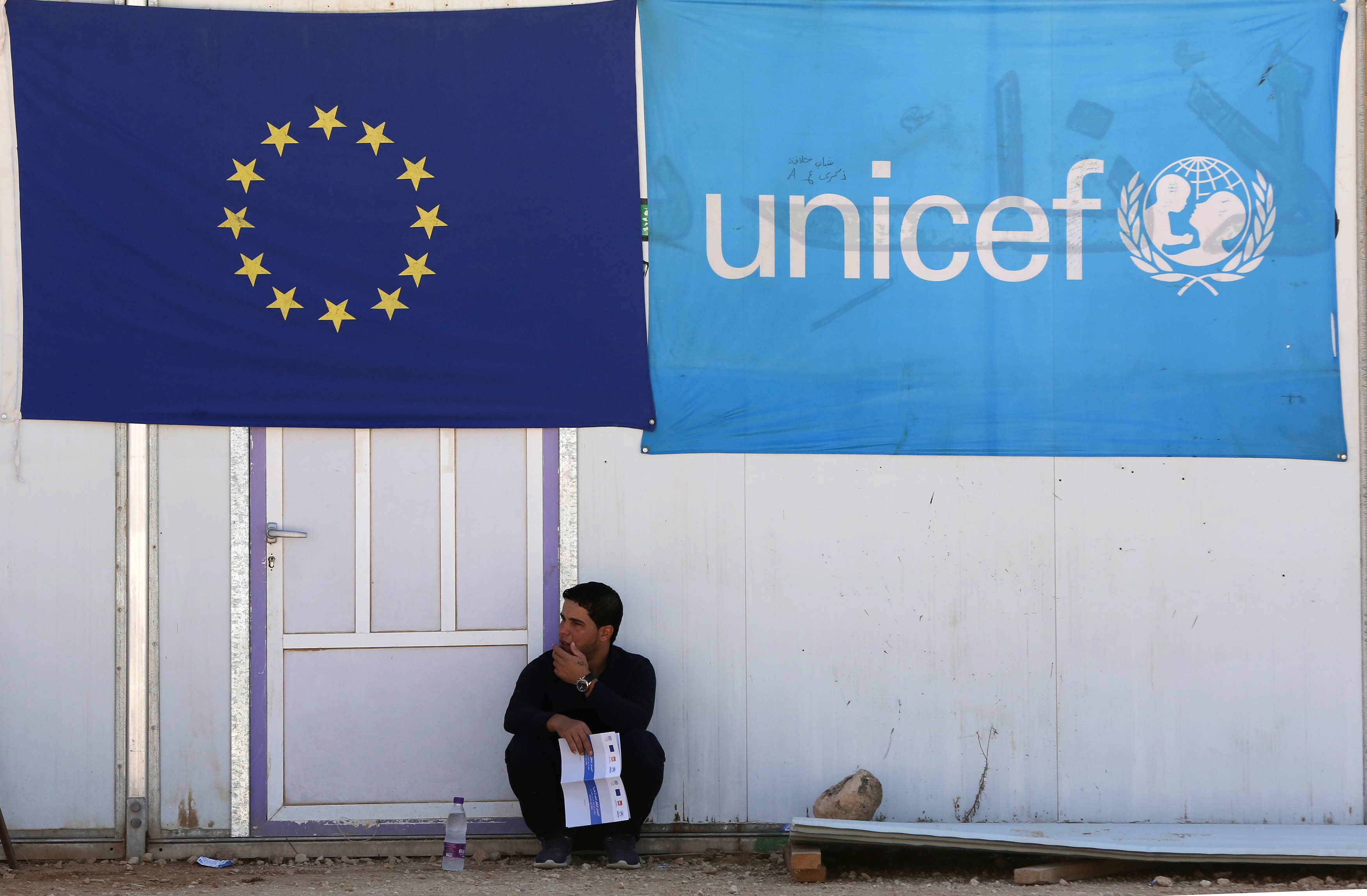 Zaatari refugee camp in Jordan.