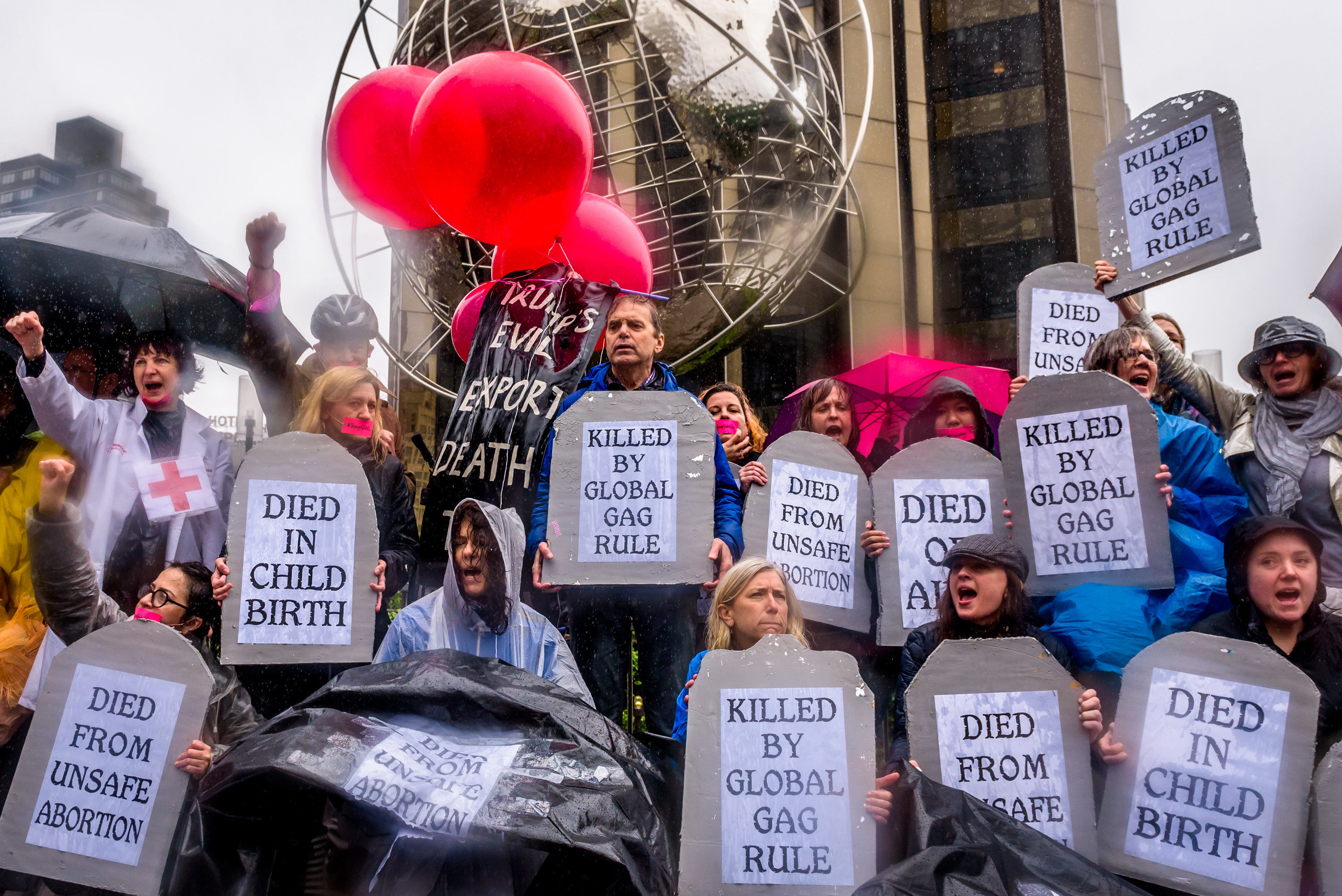 US&nbsp;doctors protesting Trump's 'global gag rule' on reproductive health services