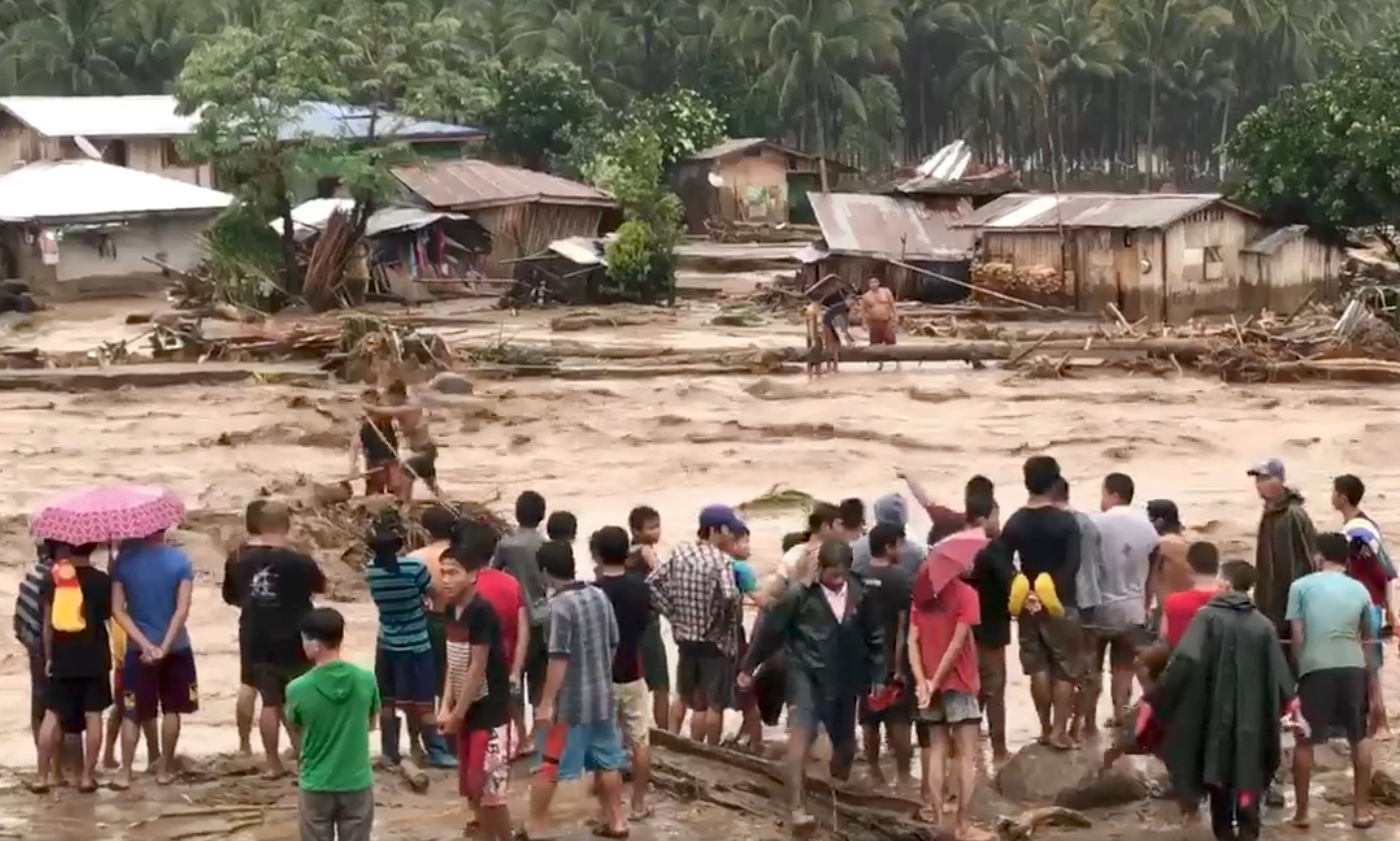 <strong>At least 90 people have been reported dead following a tropical storm in the Philippines&nbsp;</strong>