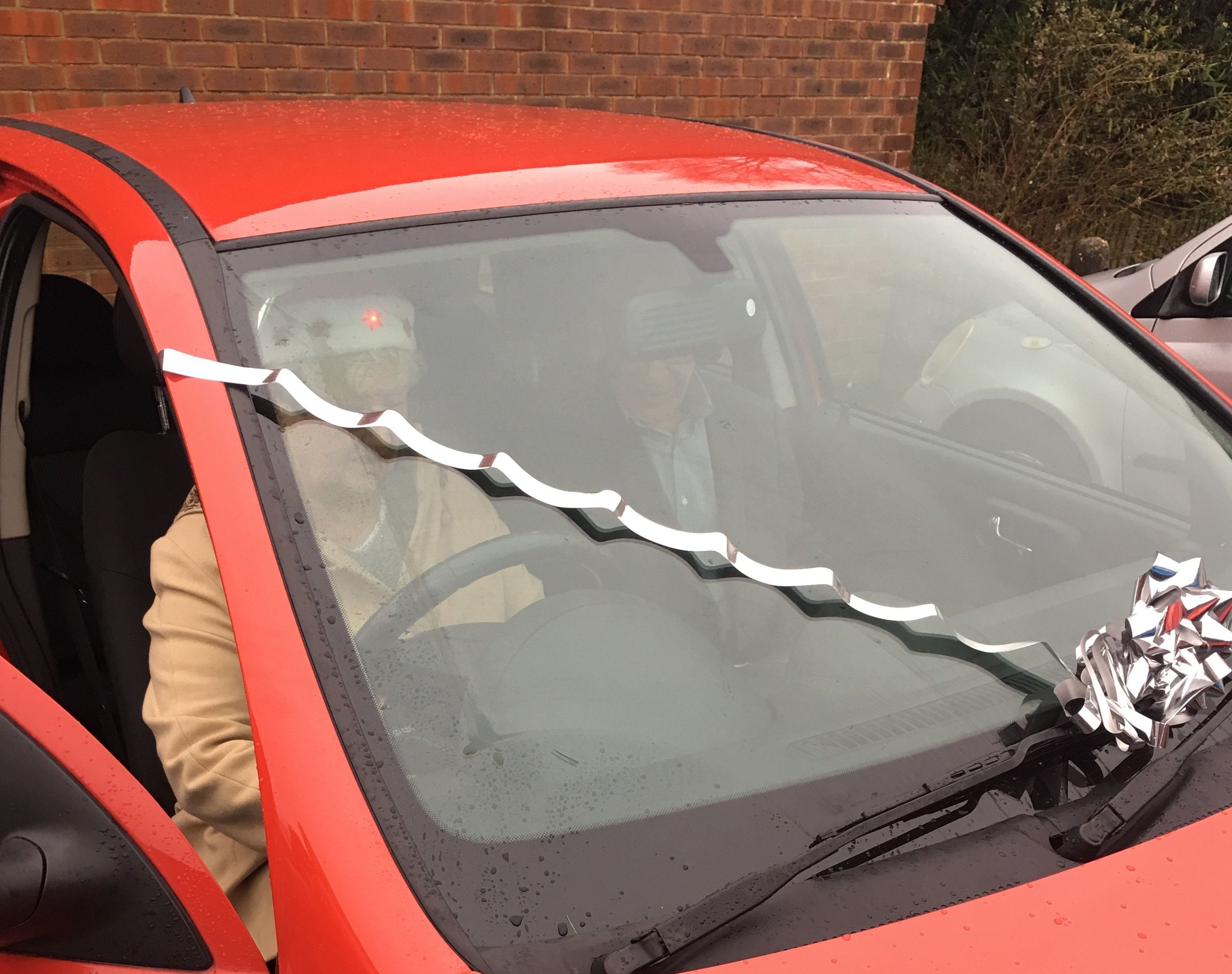 <strong>Mr and Mrs Gibbs in their new&nbsp;Vauxhall Corsa.</strong>