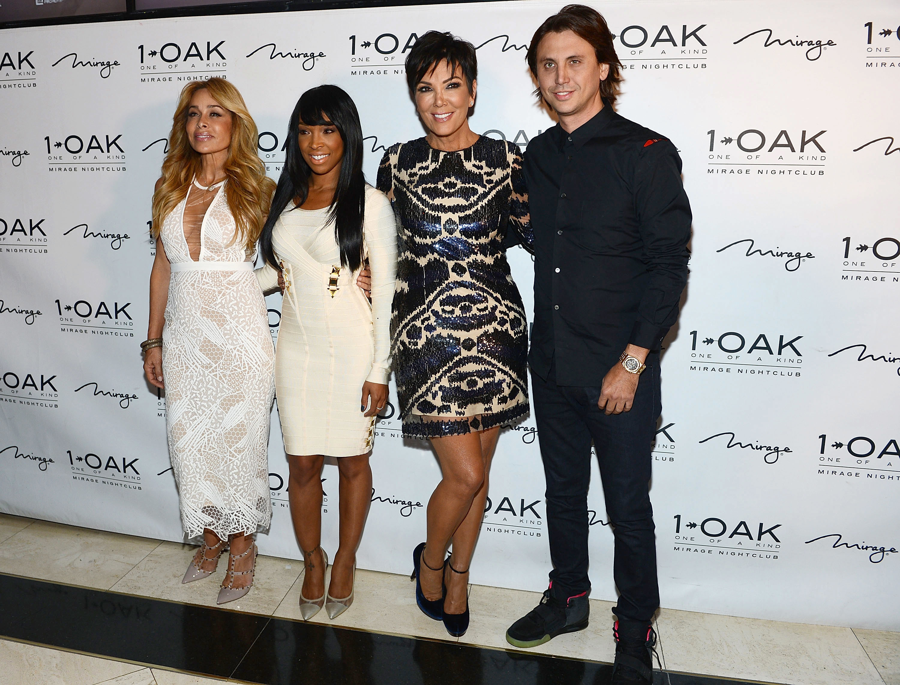 <strong>Malika with Faye Resnick(!), Kris Jenner and Jonathan Cheban in Last Vegas&nbsp;</strong>