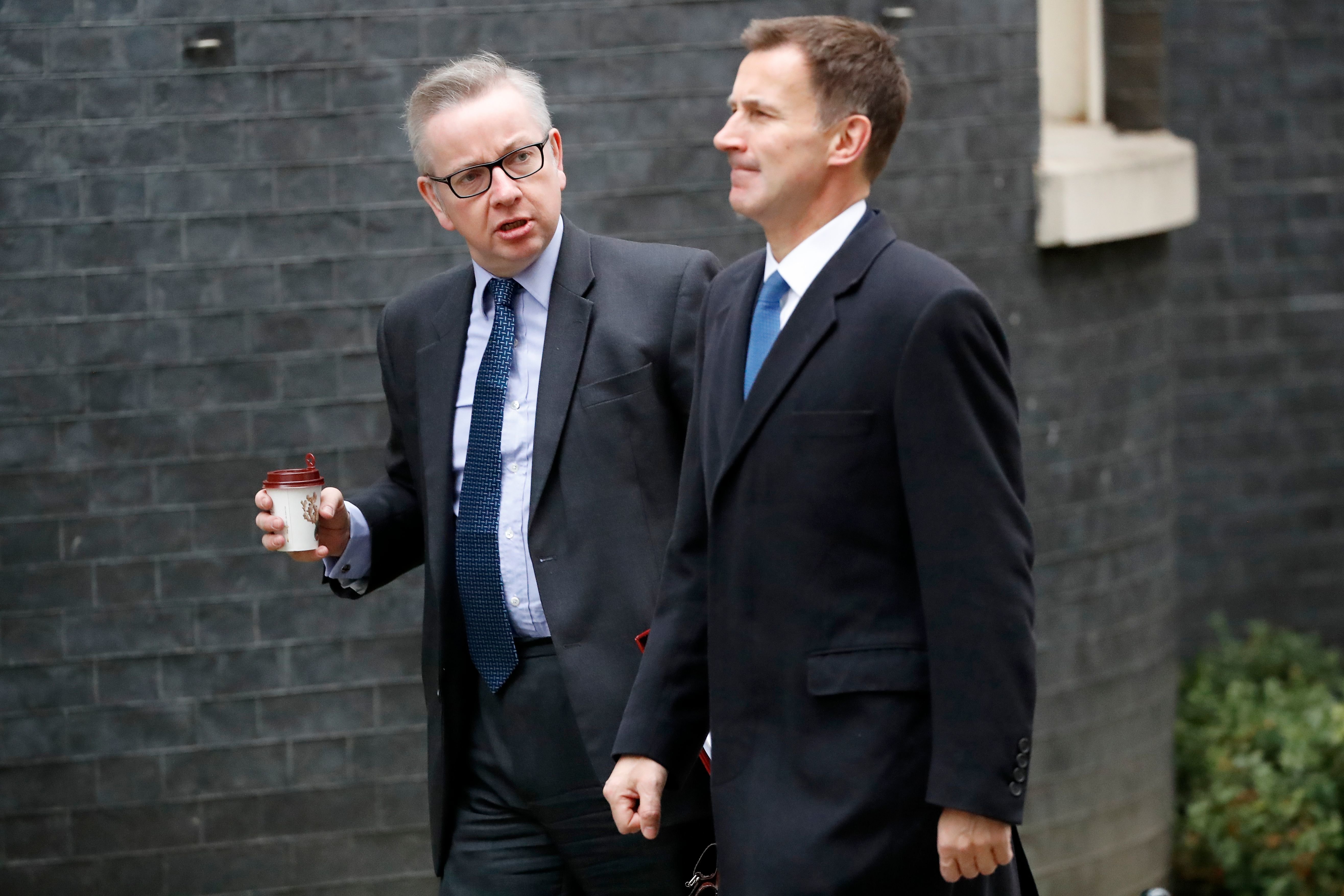 Britain's Environment, Food and Rural Affairs Secretary Michael Gove was spotted carrying a takeaway coffee on his way to a weekly Cabinet meeting in December.