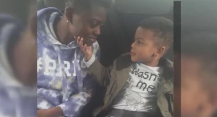 Kerrice Lewis with her best friend’s son, media image.