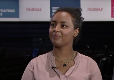 Momentum Huda Elmi, BAME Labour and Momentum member.