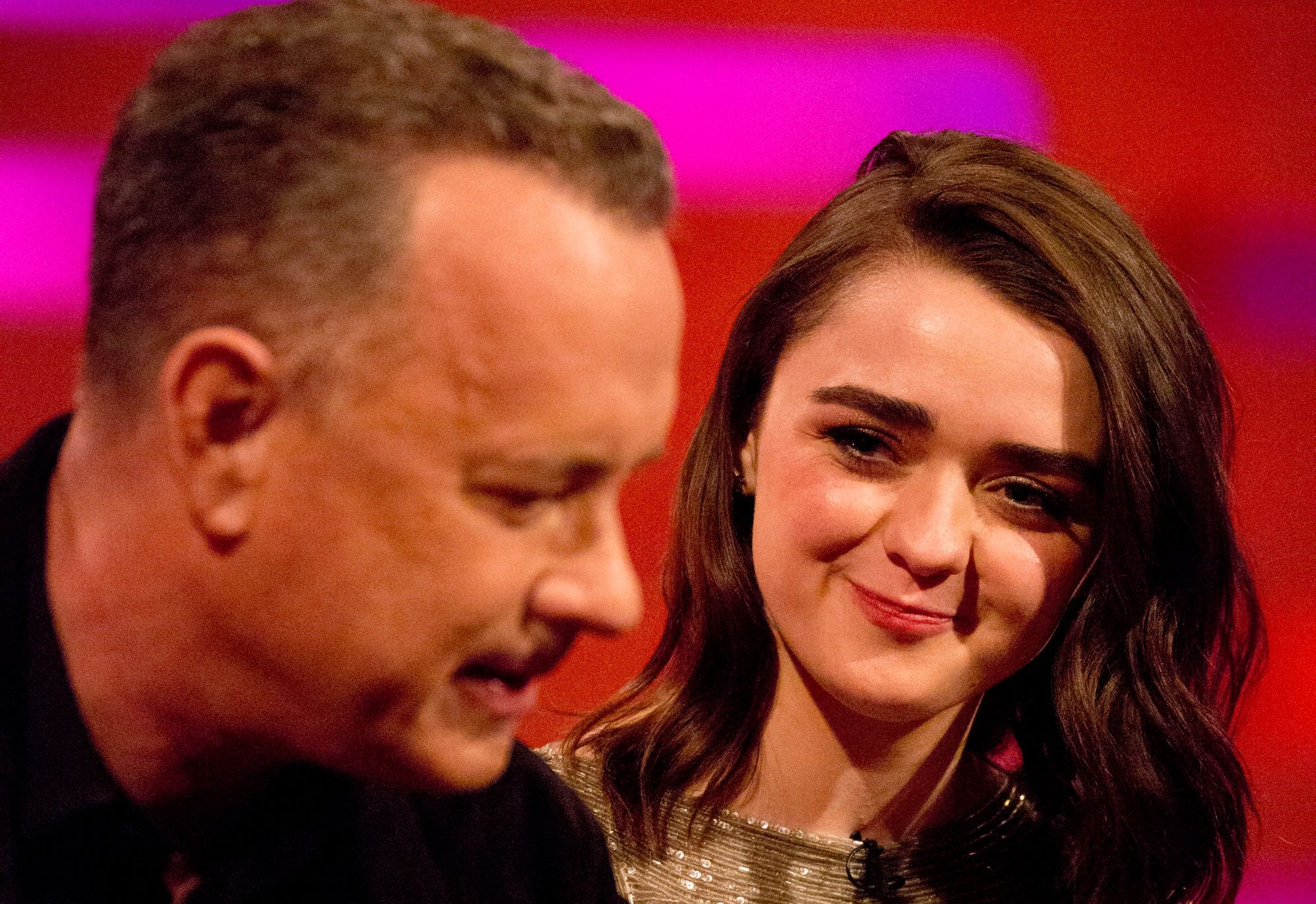 <strong>Tom Hanks and Maisie Williams</strong>