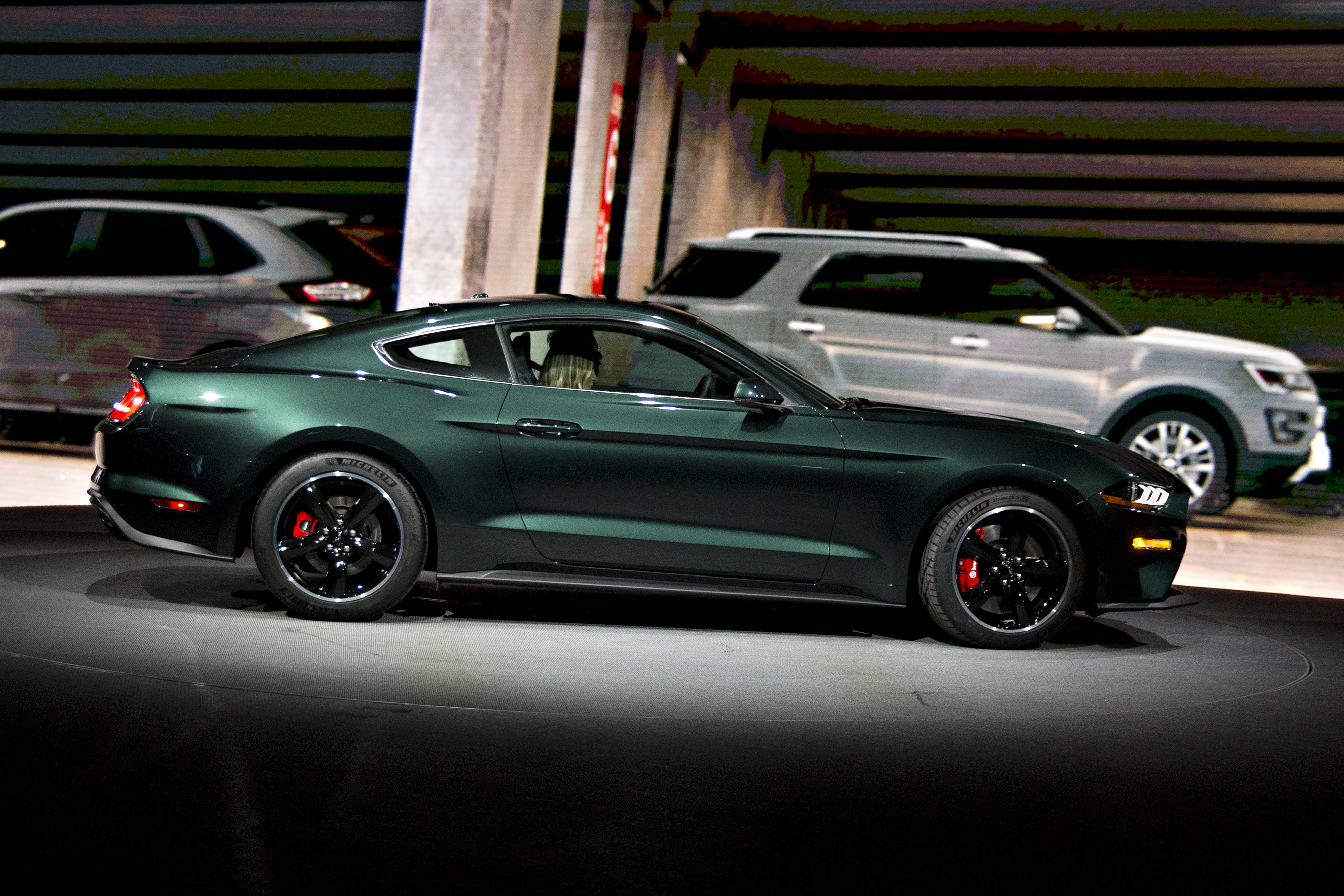 Ford unveiled the limited edition Mustang Bullitt sports car at the 2018 North American International Auto Show.