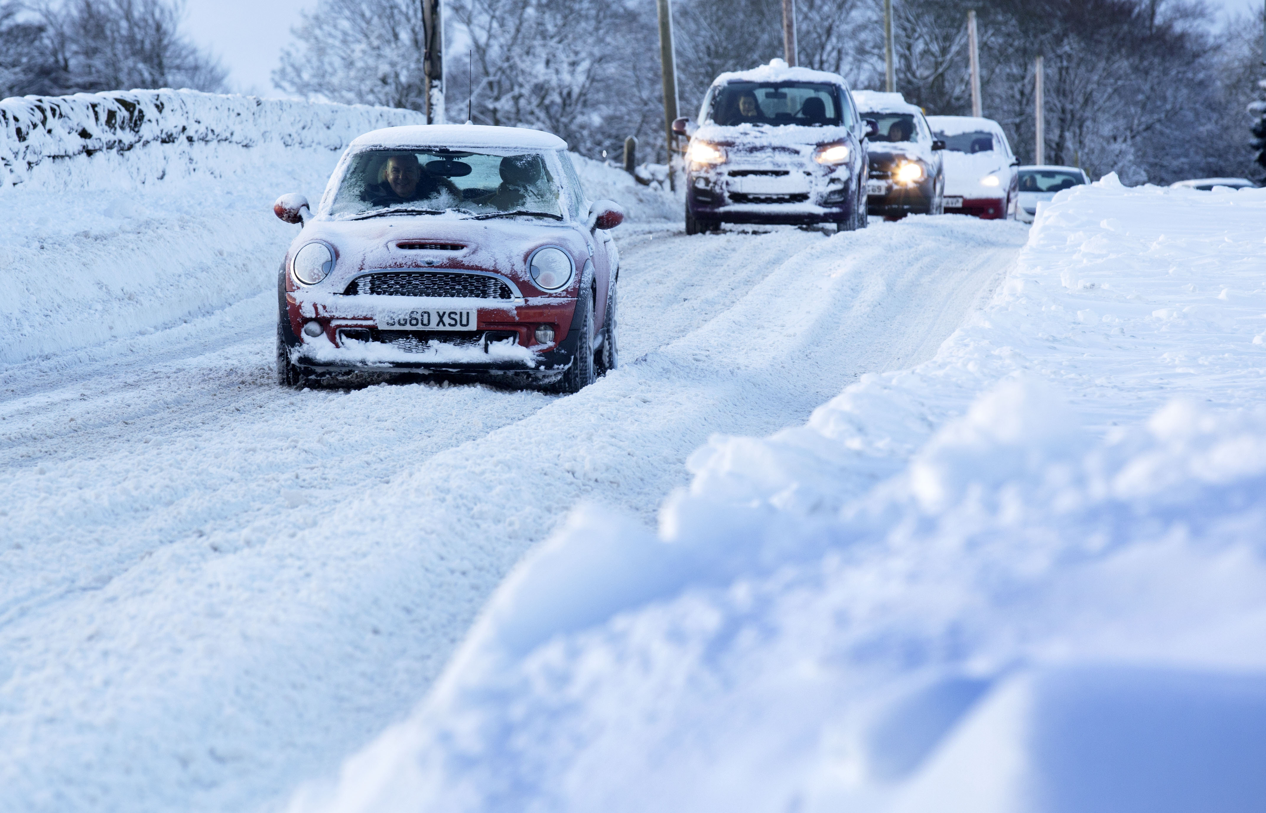 <strong>Drivers in Scotland have been told to exercise 'extreme caution' on the roads&nbsp;</strong>