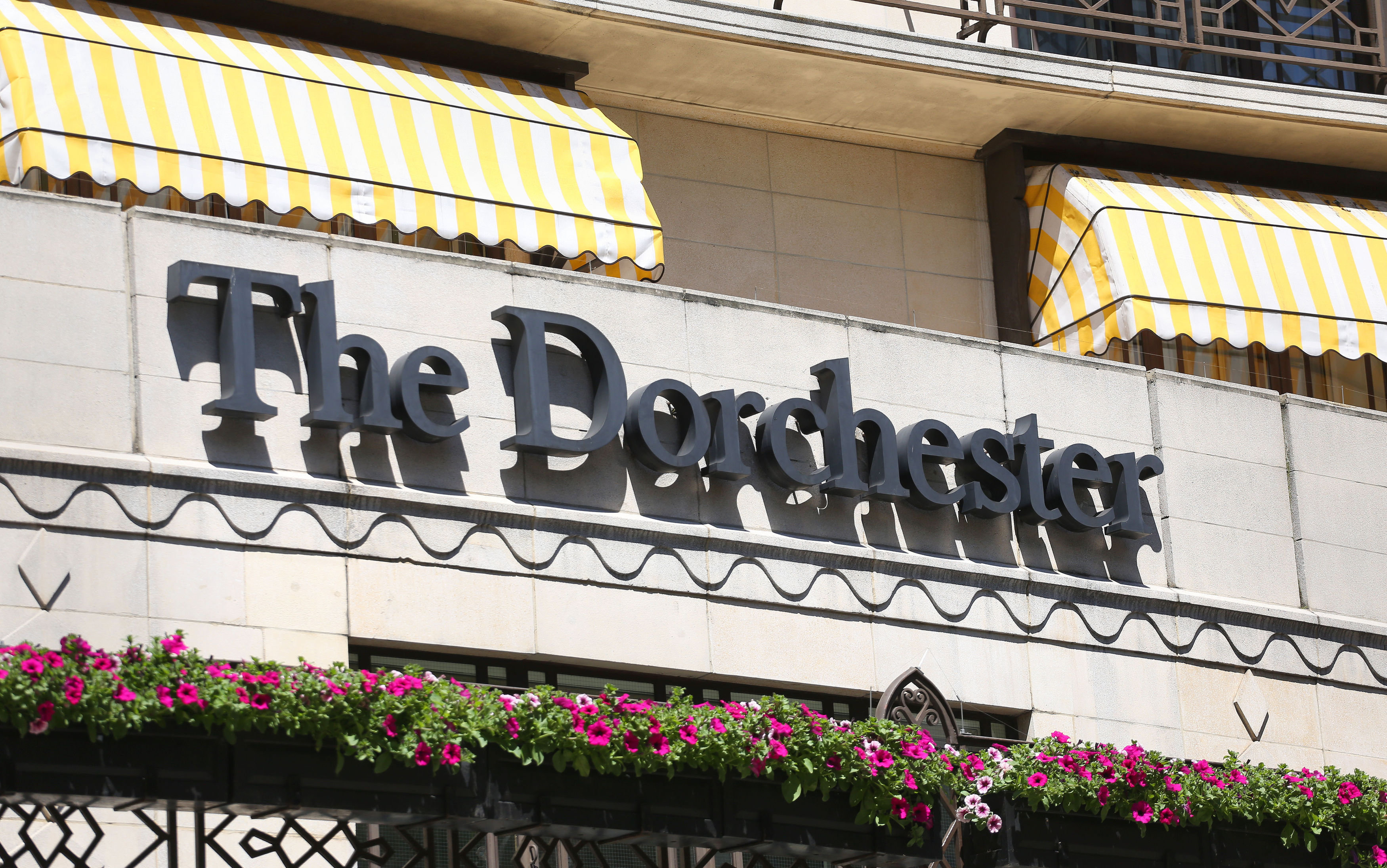 <strong>The event was at The Dorchester Hotel, which said it was 'appalled' at what allegedly happened during it</strong>